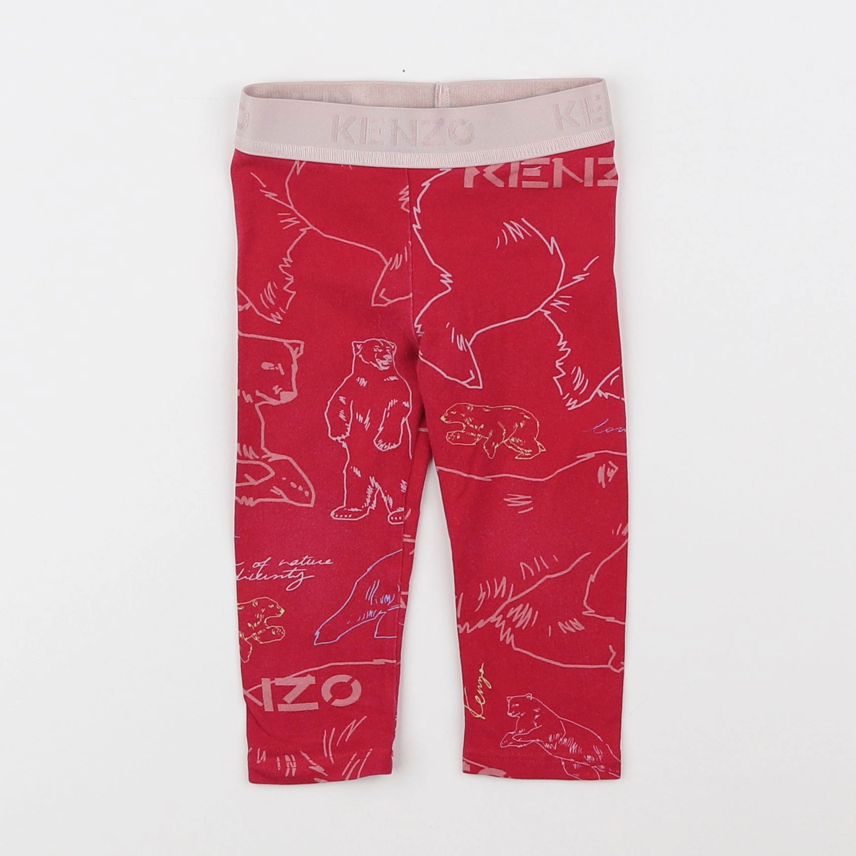 Kenzo - legging rouge - 18 mois