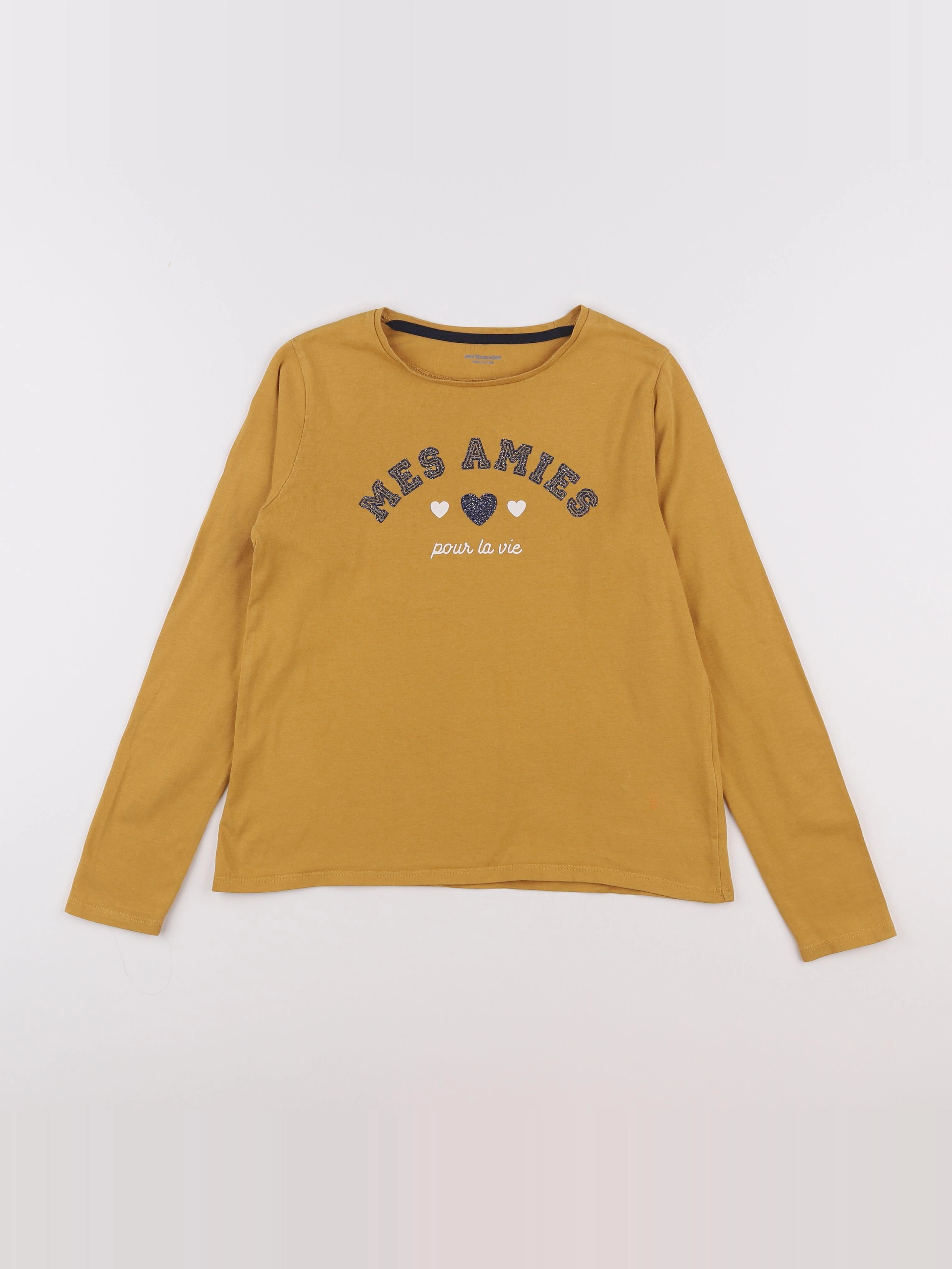 Vertbaudet - tee-shirt jaune - 10 ans