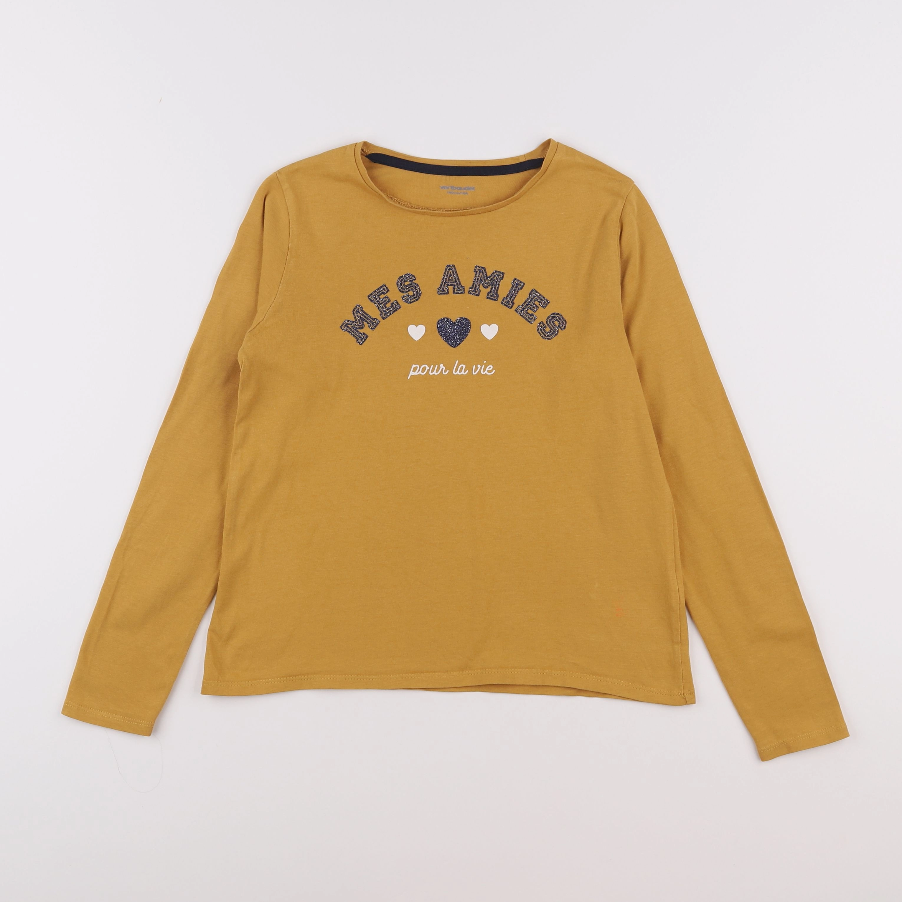 Vertbaudet - tee-shirt jaune - 10 ans