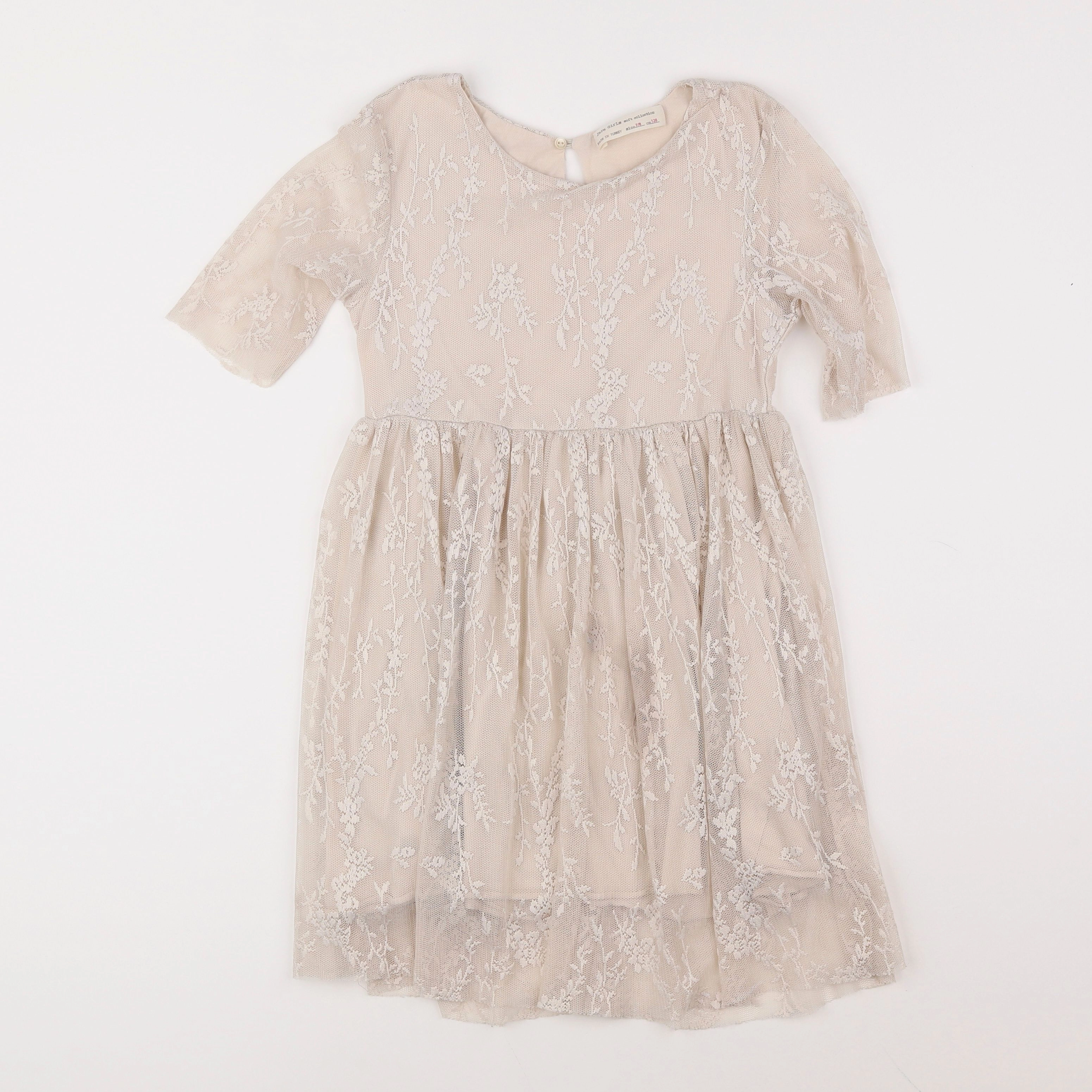 Zara - robe marron - 7/8 ans