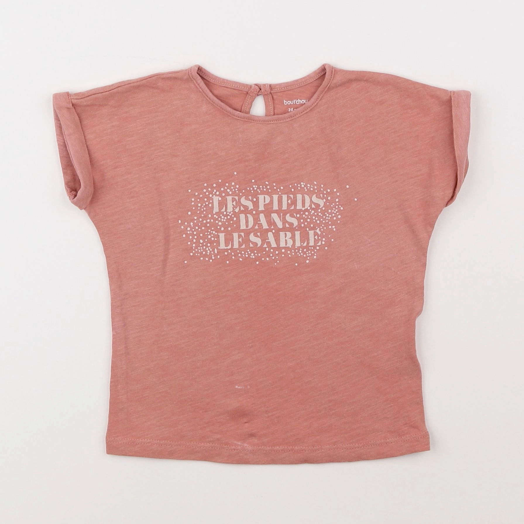 Boutchou - tee-shirt rose - 2 ans