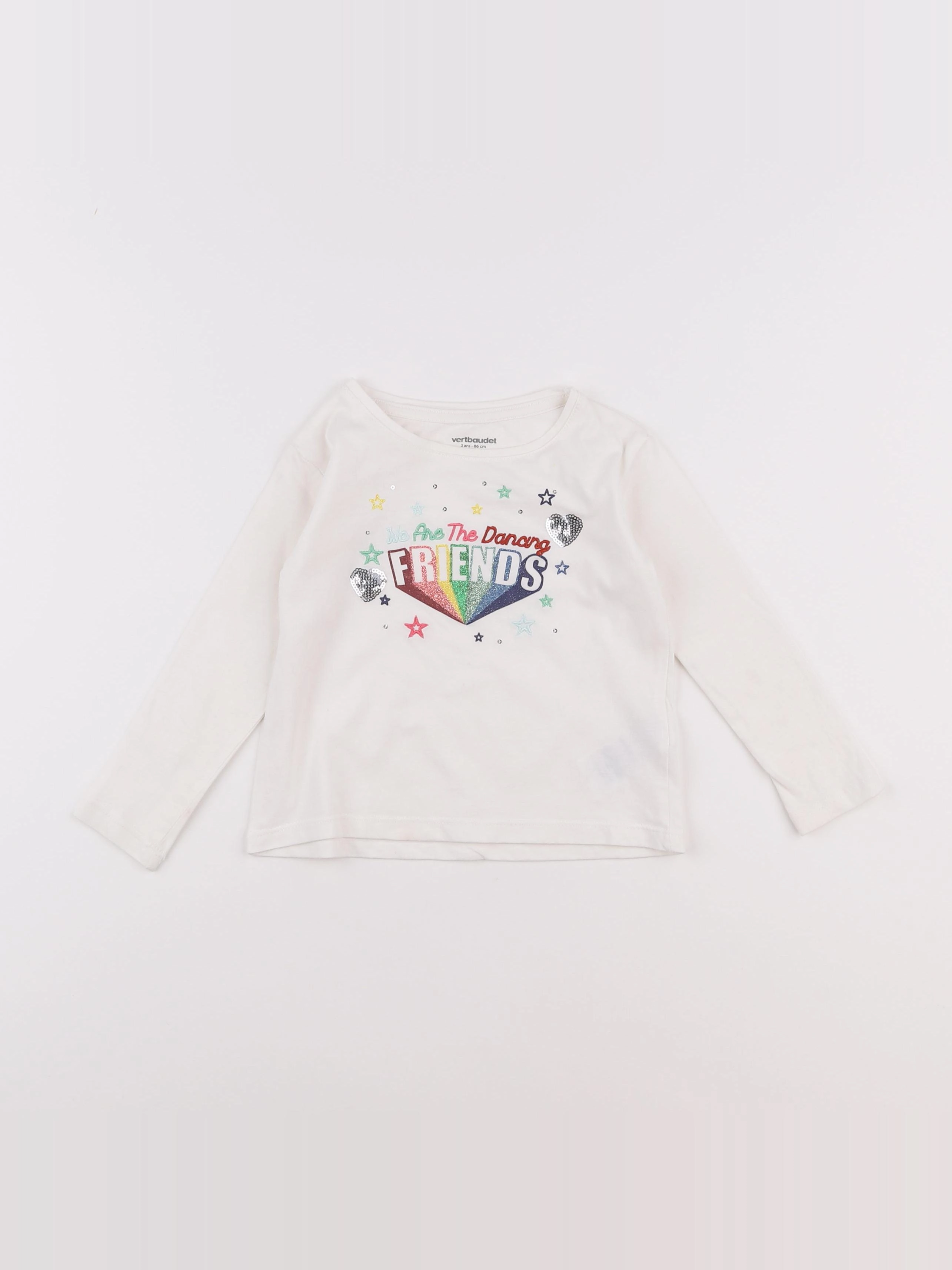 Vertbaudet - tee-shirt multicolore - 2 ans