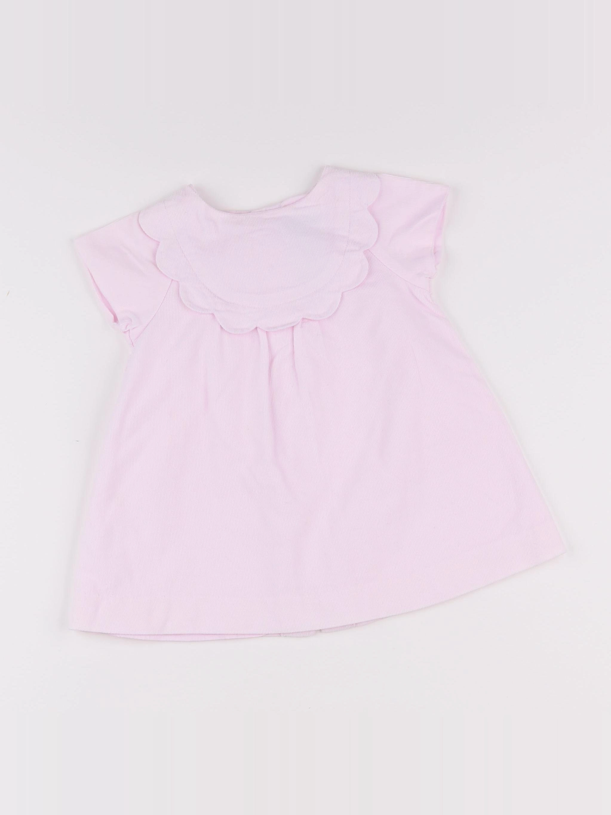 Jacadi - robe rose - 12 mois