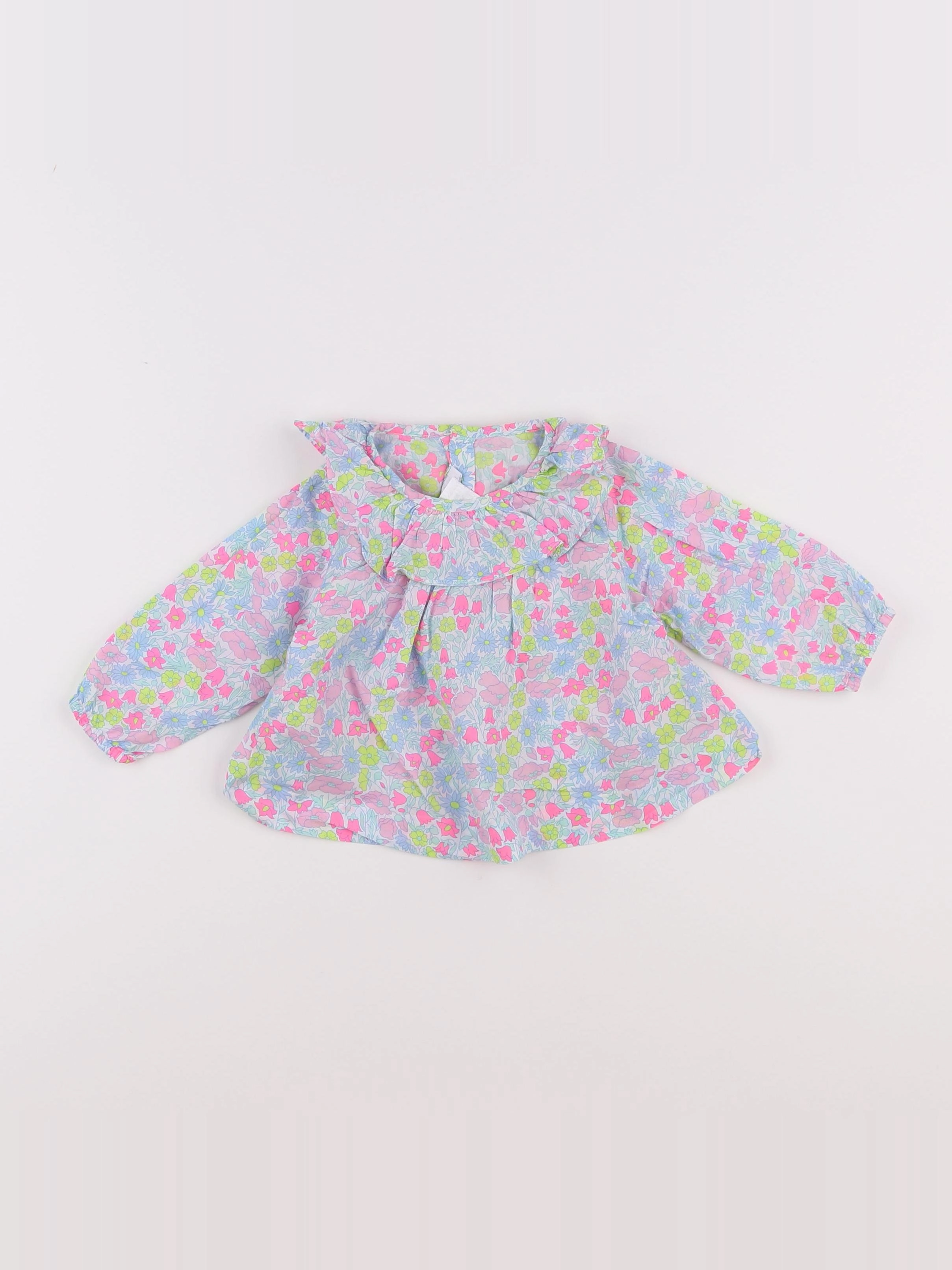 Jacadi - blouse liberty multicolore - 6 mois