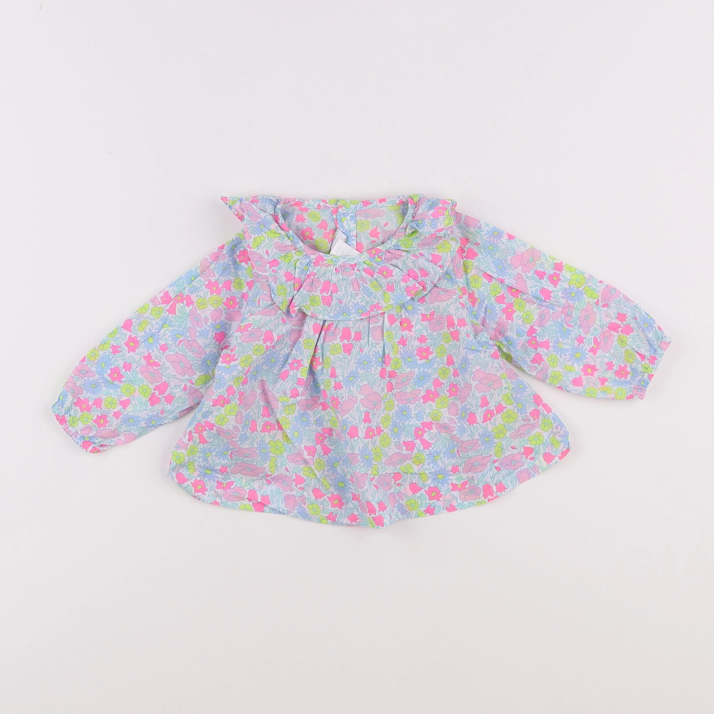 Jacadi - blouse liberty multicolore - 6 mois