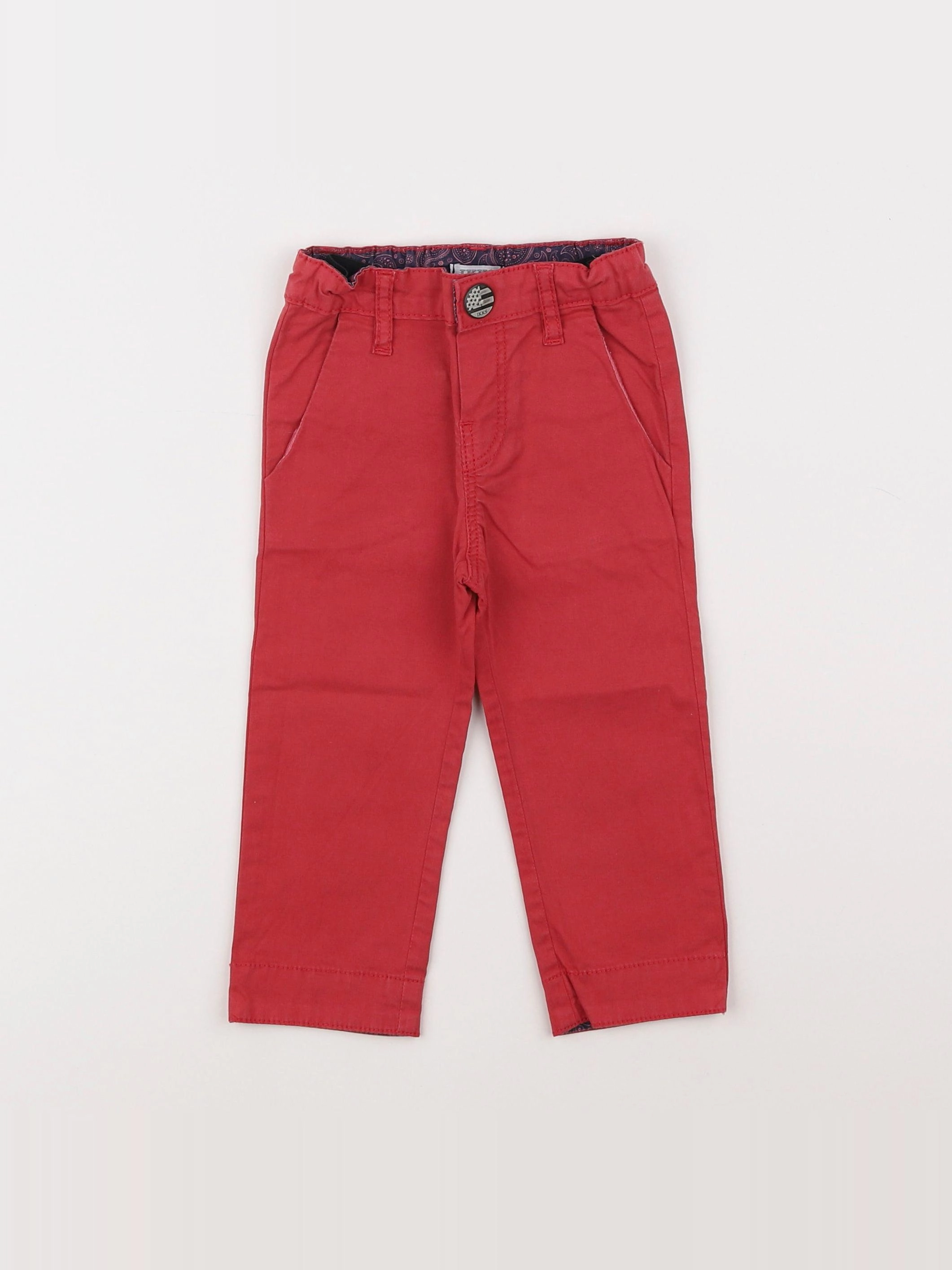 IKKS - jean rouge - 6 mois