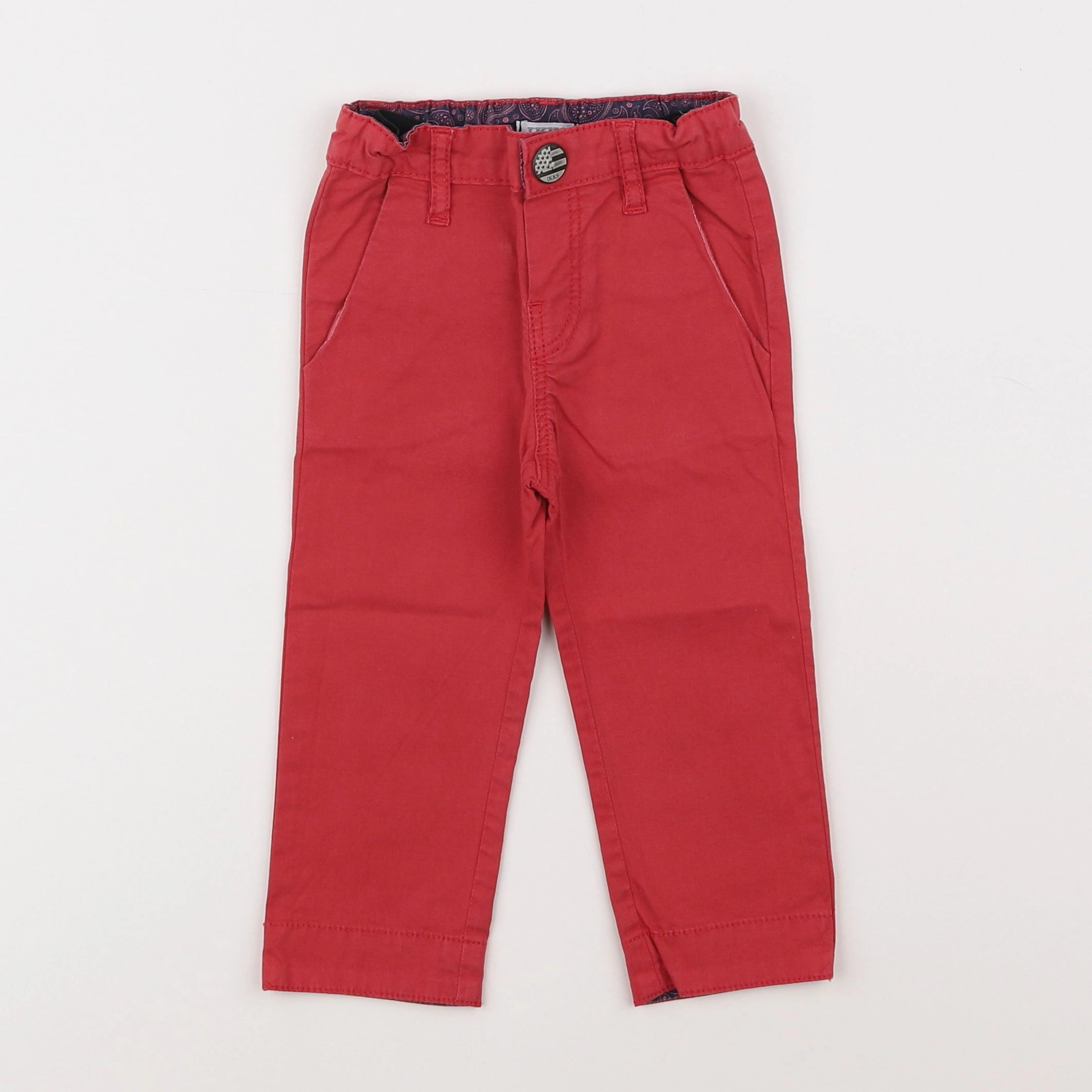 IKKS - jean rouge - 6 mois