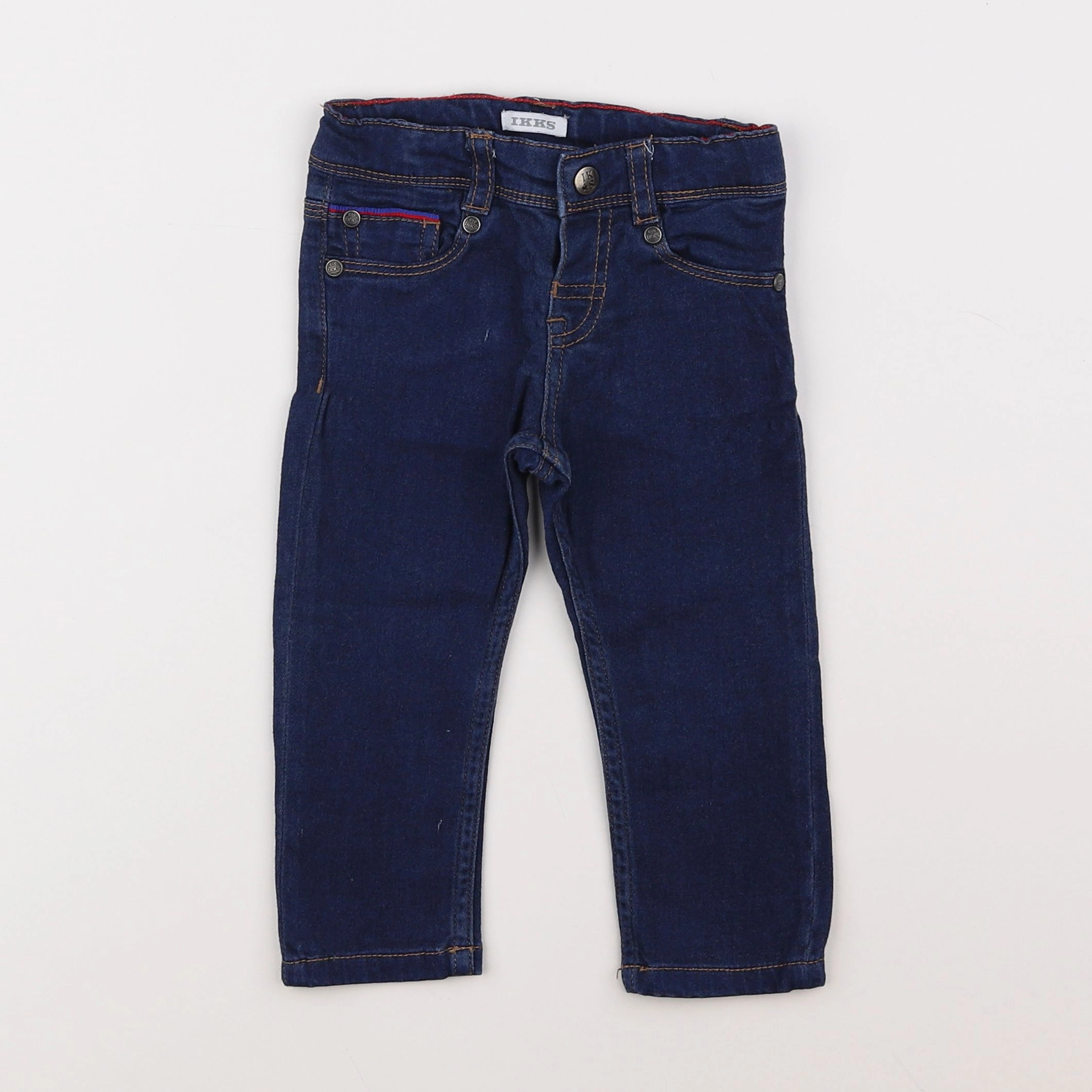 IKKS - pantalon bleu - 12 mois