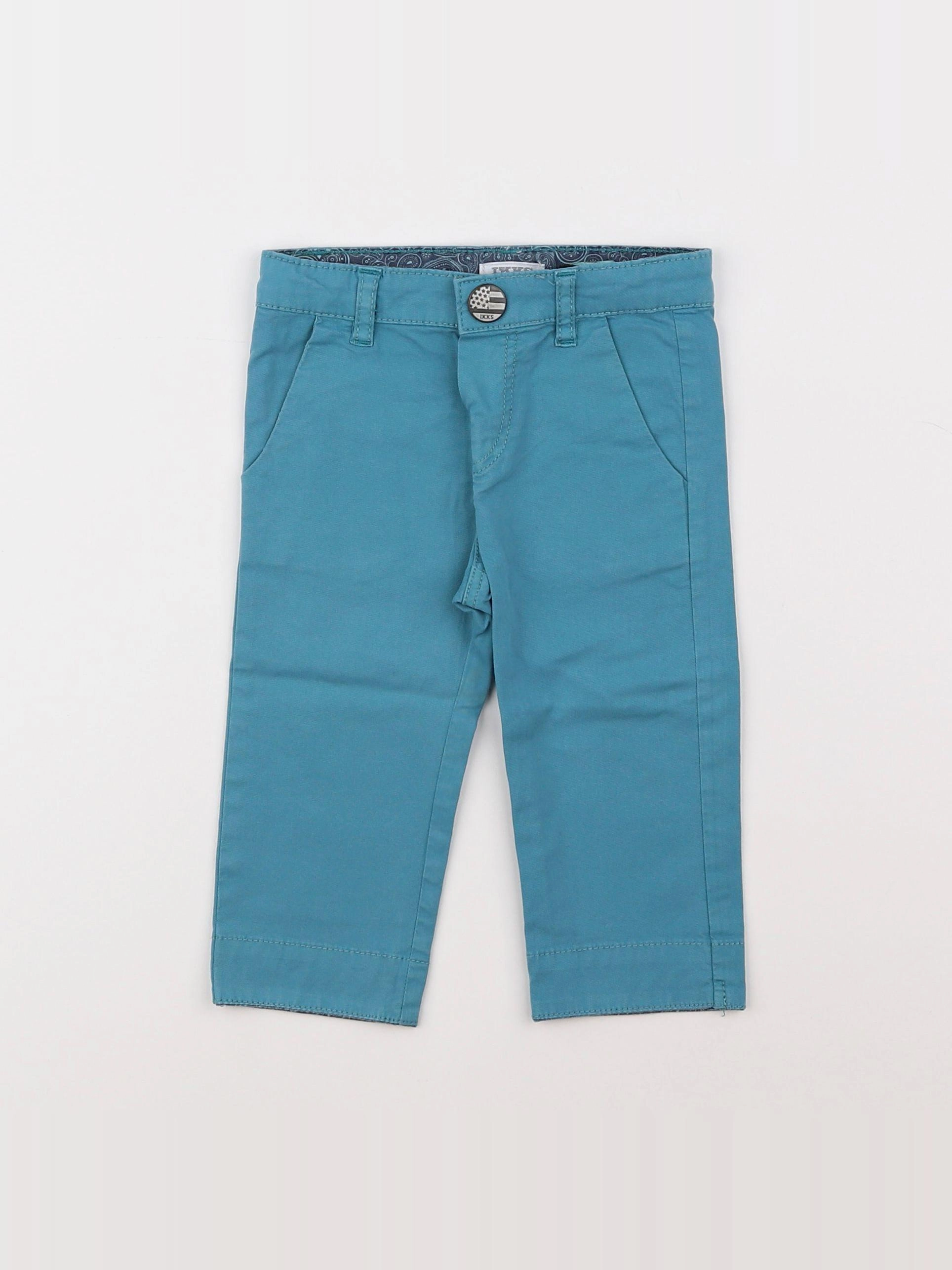 IKKS - pantalon bleu - 6 mois