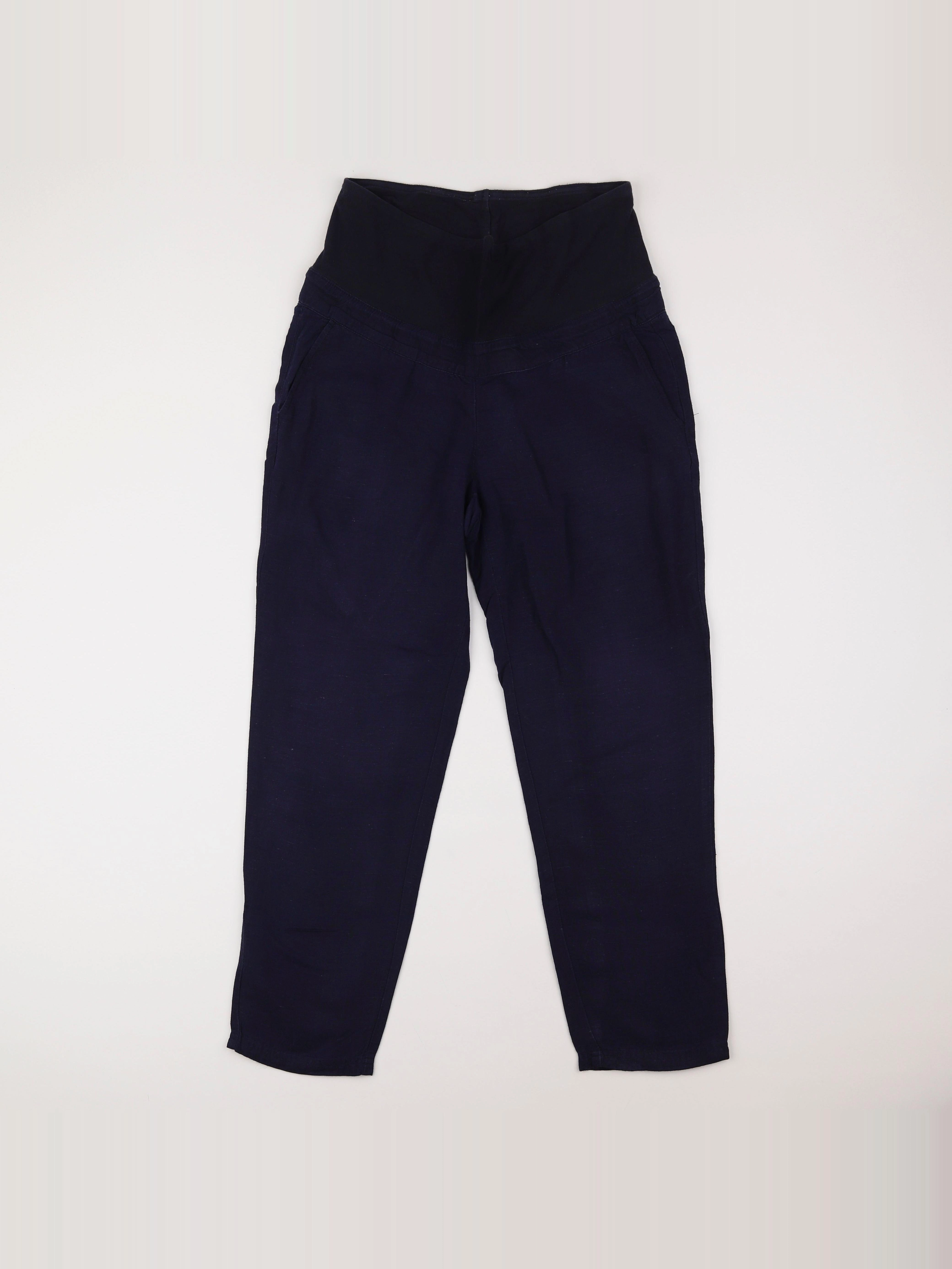 H&M - pantalon grossesse bleu - 38