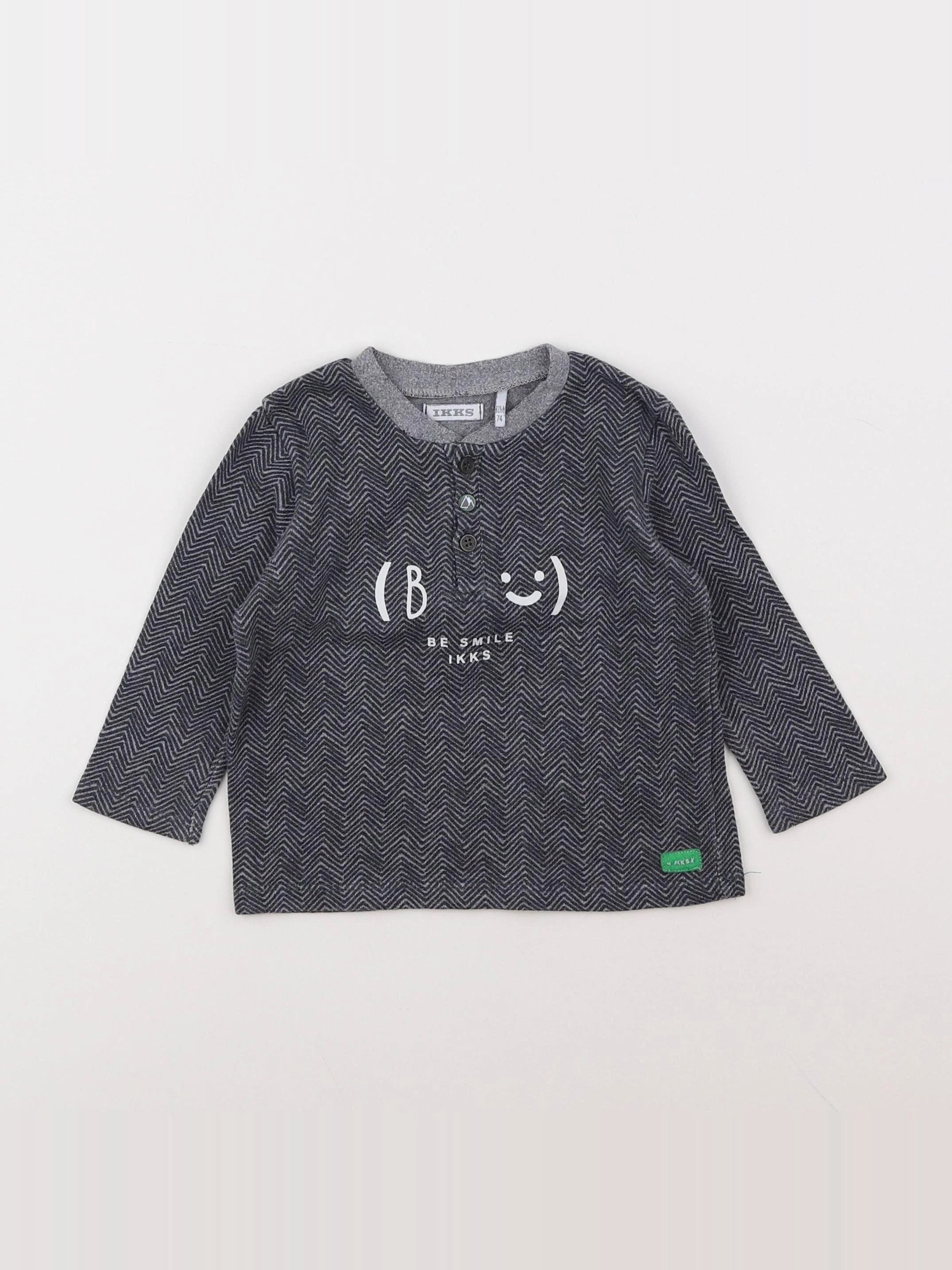 IKKS - tee-shirt gris - 12 mois