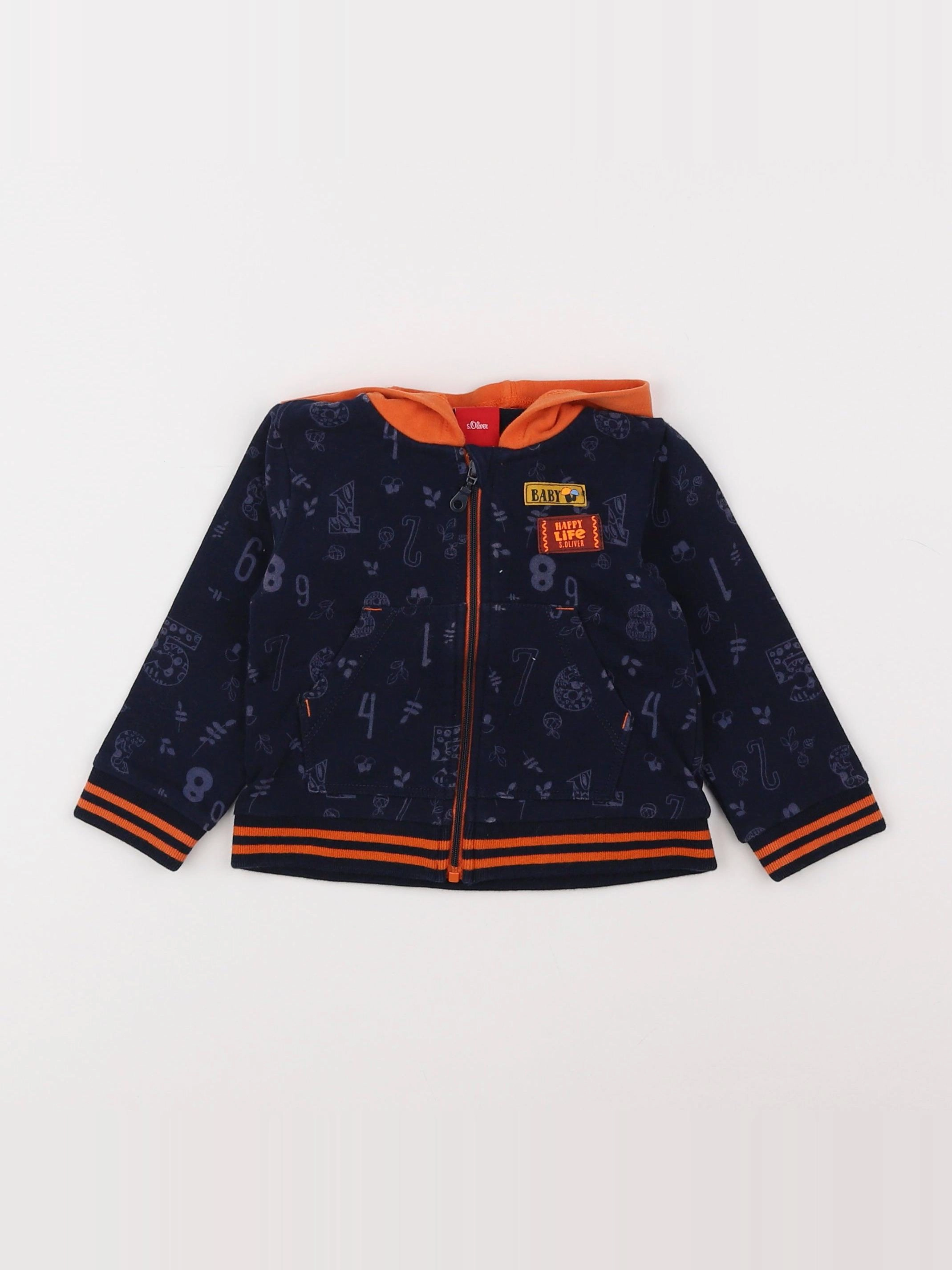 s.Oliver - sweat bleu - 12/18 mois