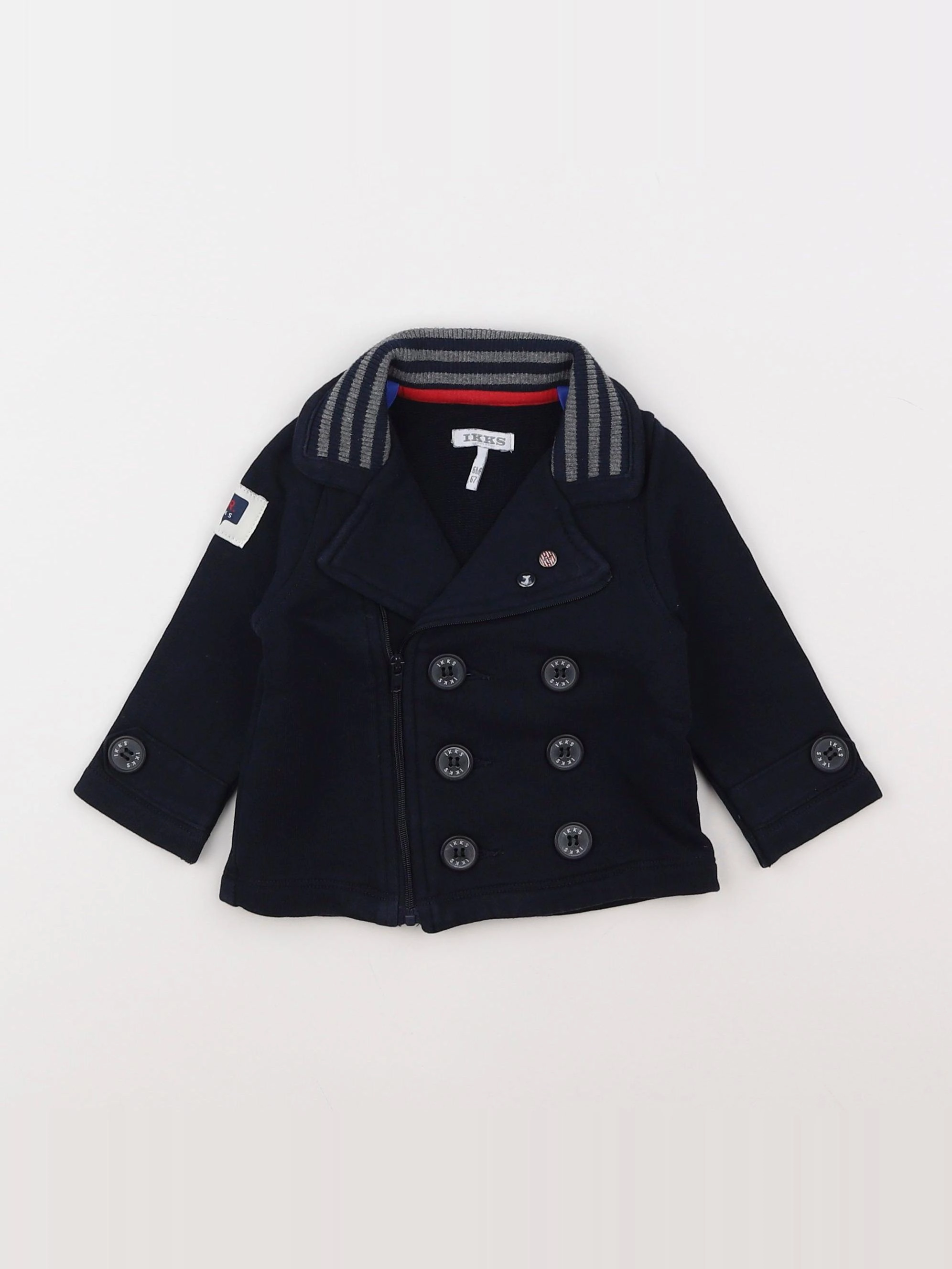 IKKS - veste bleu - 6 mois