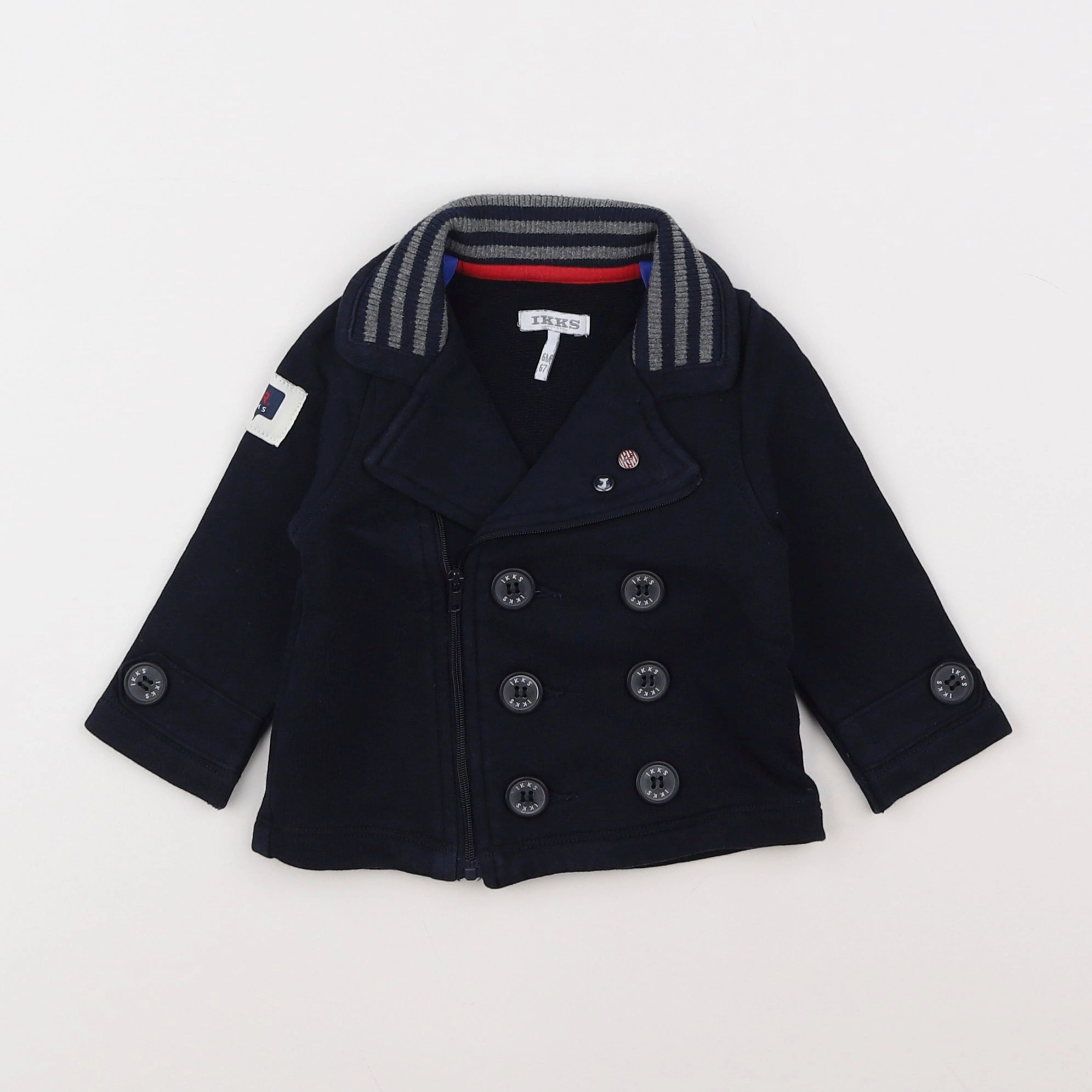 IKKS - veste bleu - 6 mois