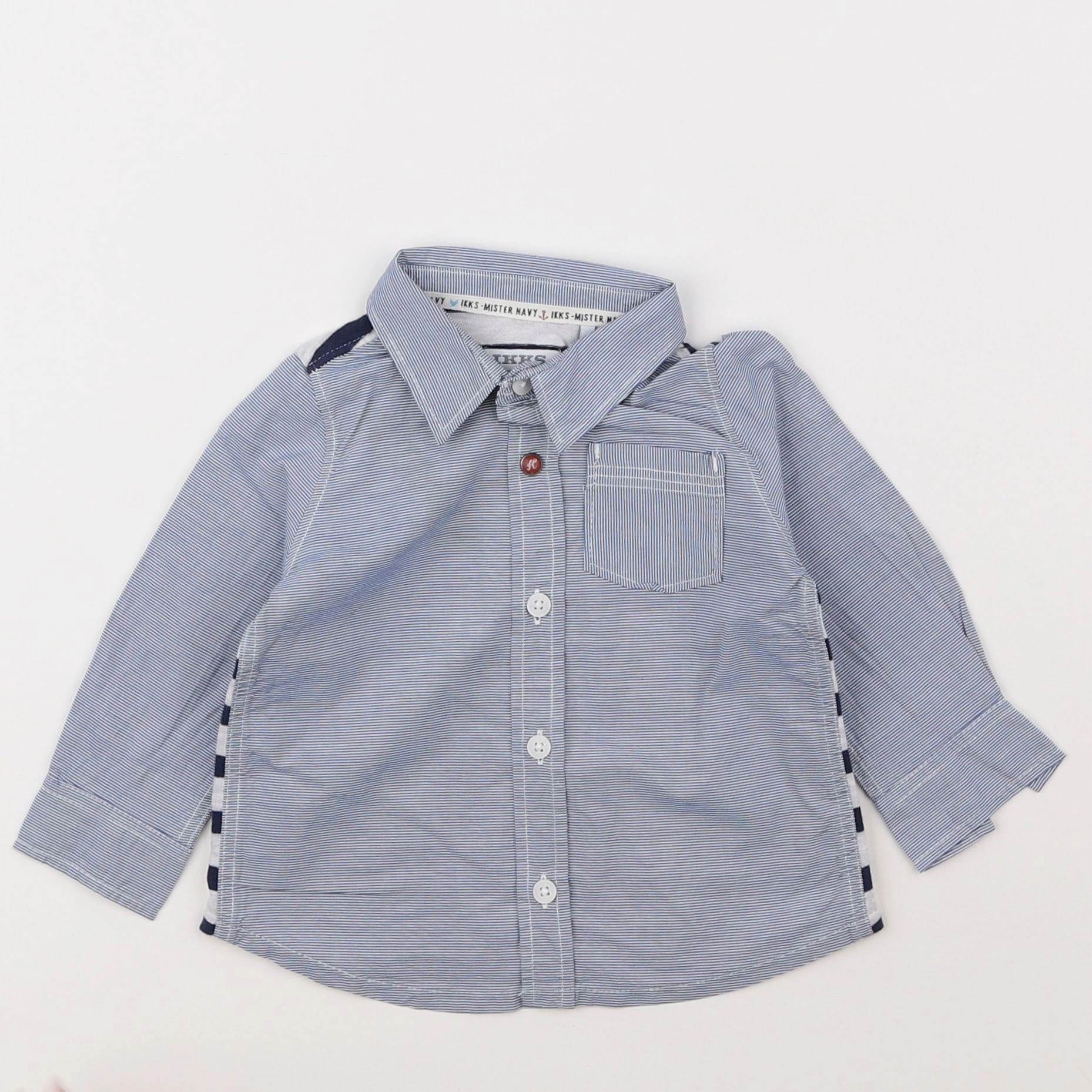 IKKS - chemise bleu - 6 mois