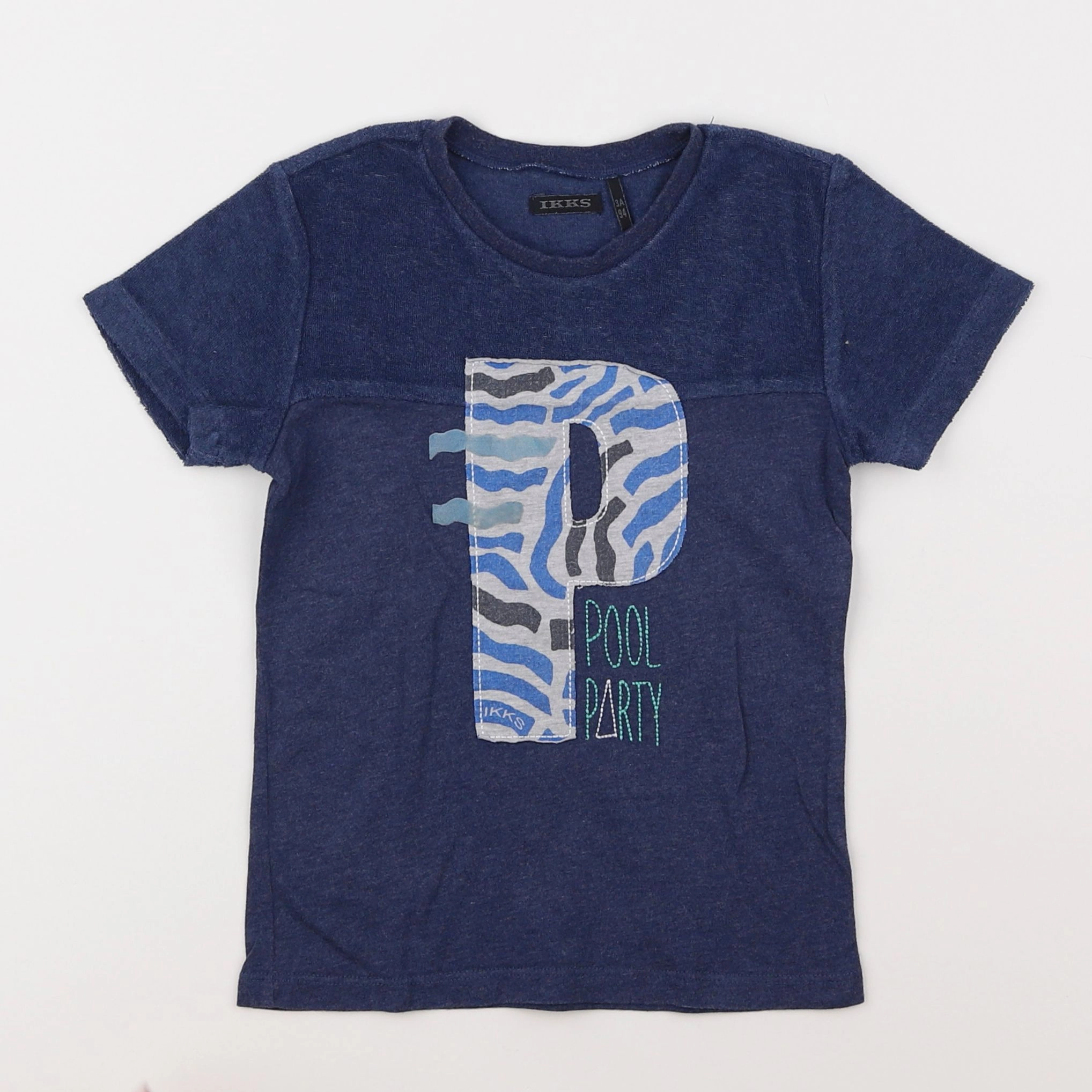 IKKS - tee-shirt bleu - 3 ans