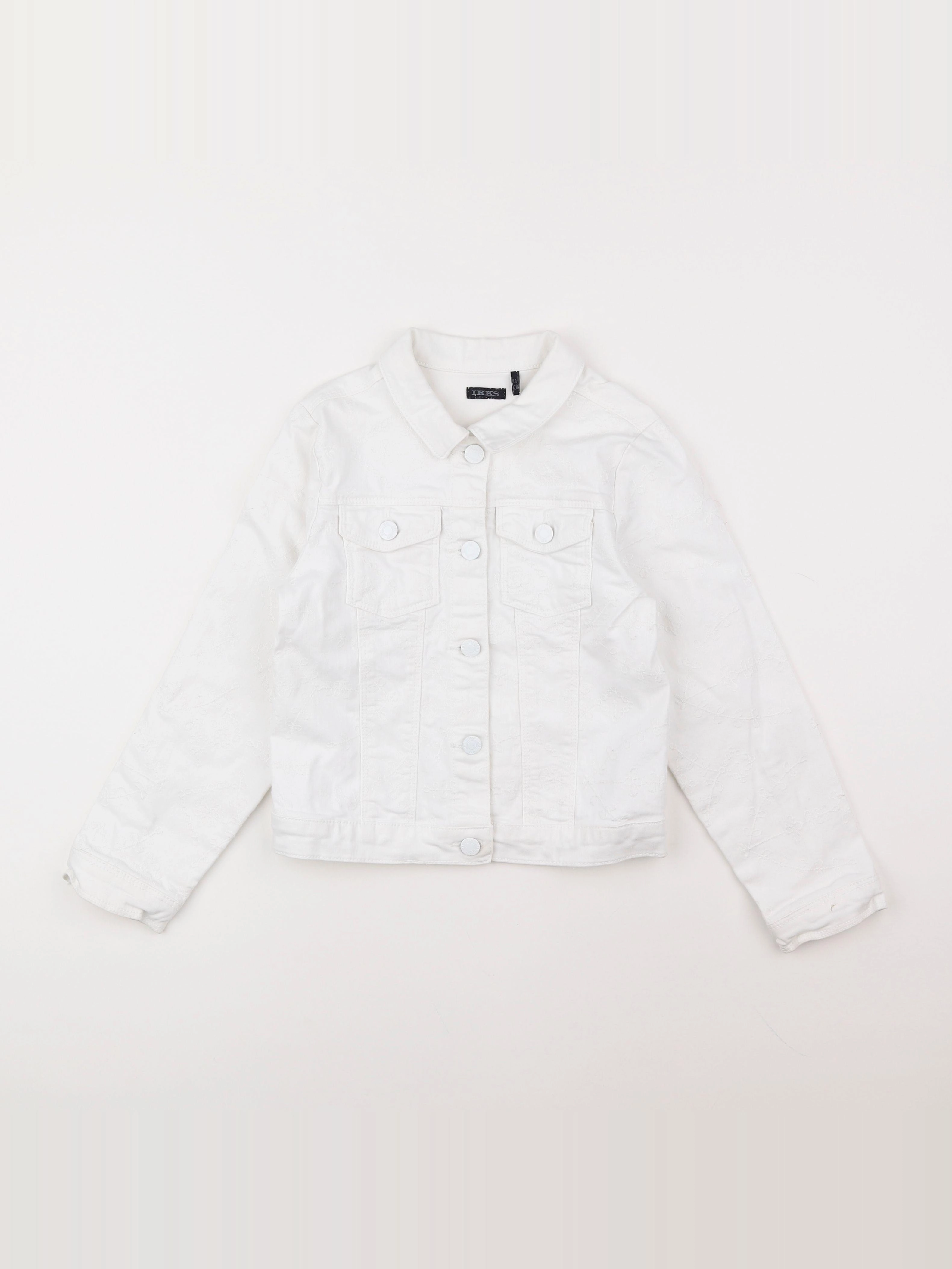 IKKS - veste blanc - 8 ans