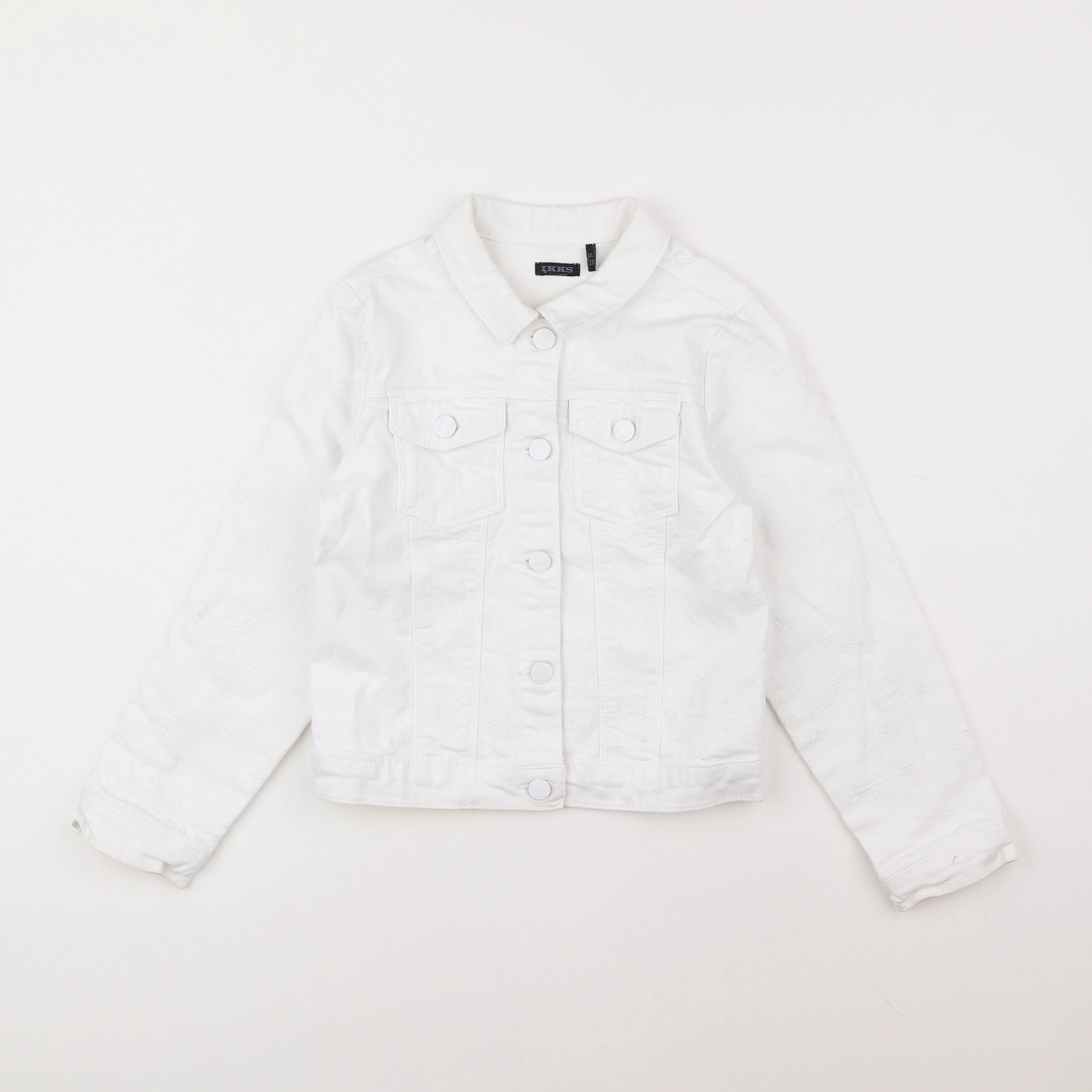 IKKS - veste blanc - 8 ans