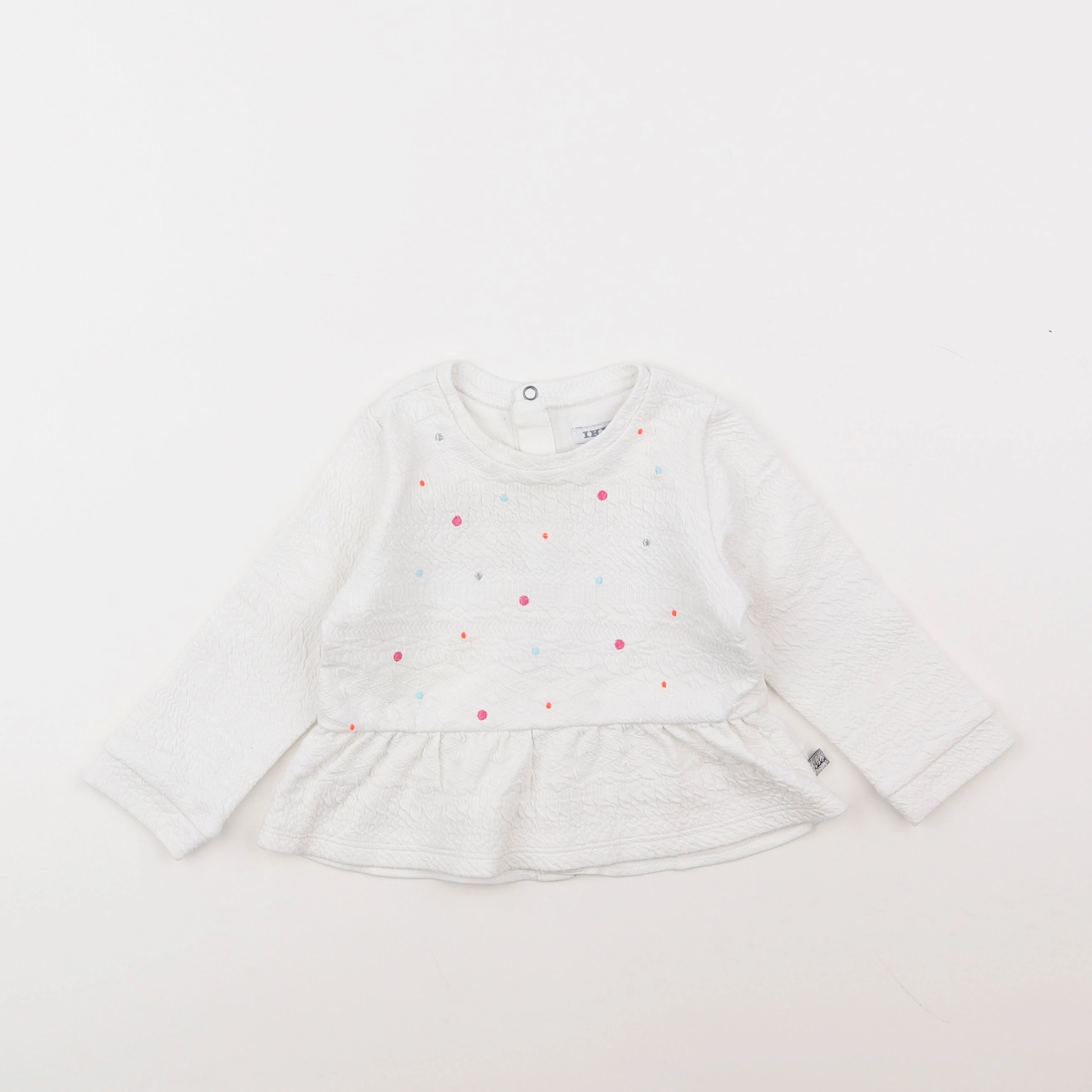 IKKS - blouse blanc - 18 mois