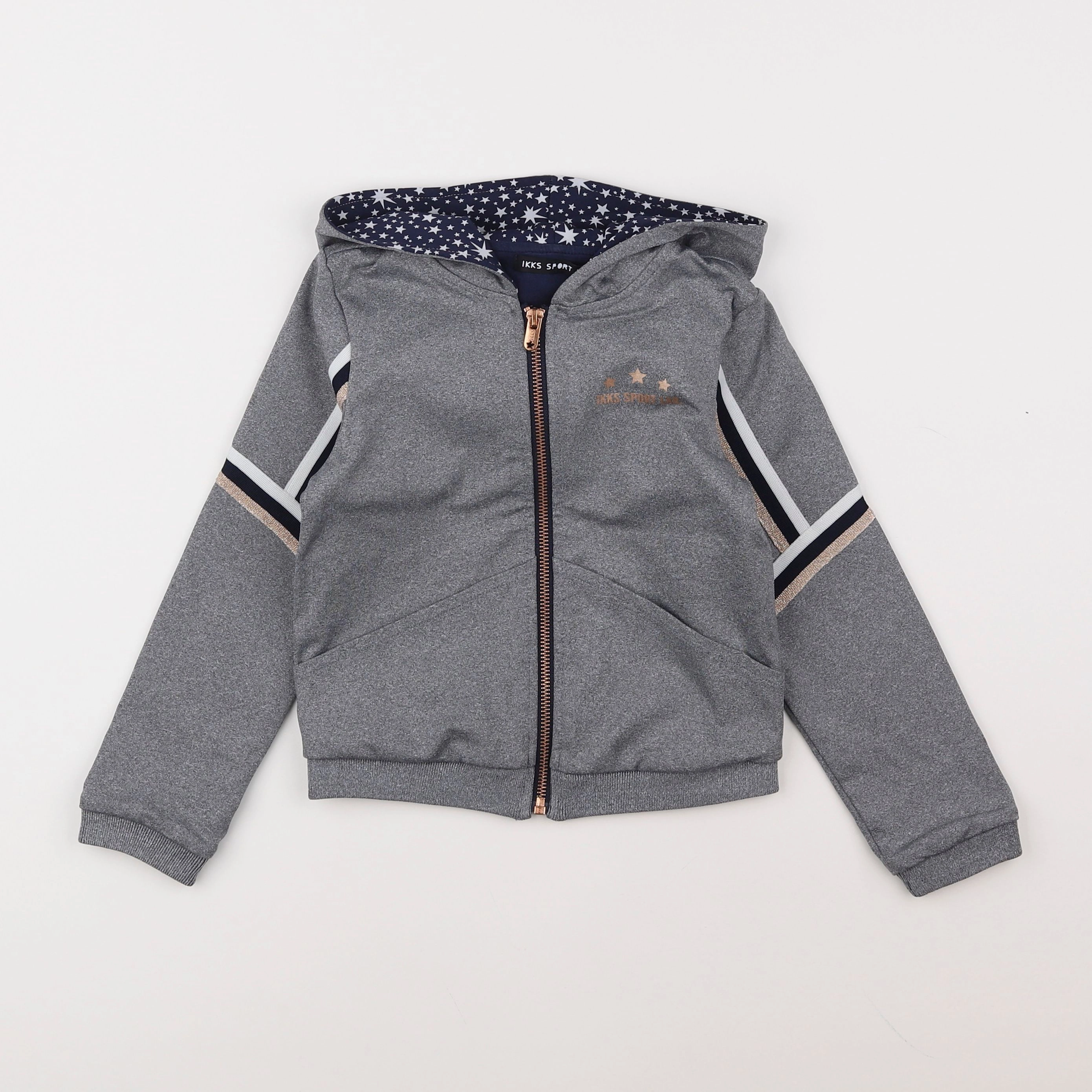 IKKS - sweat gris - 6 ans