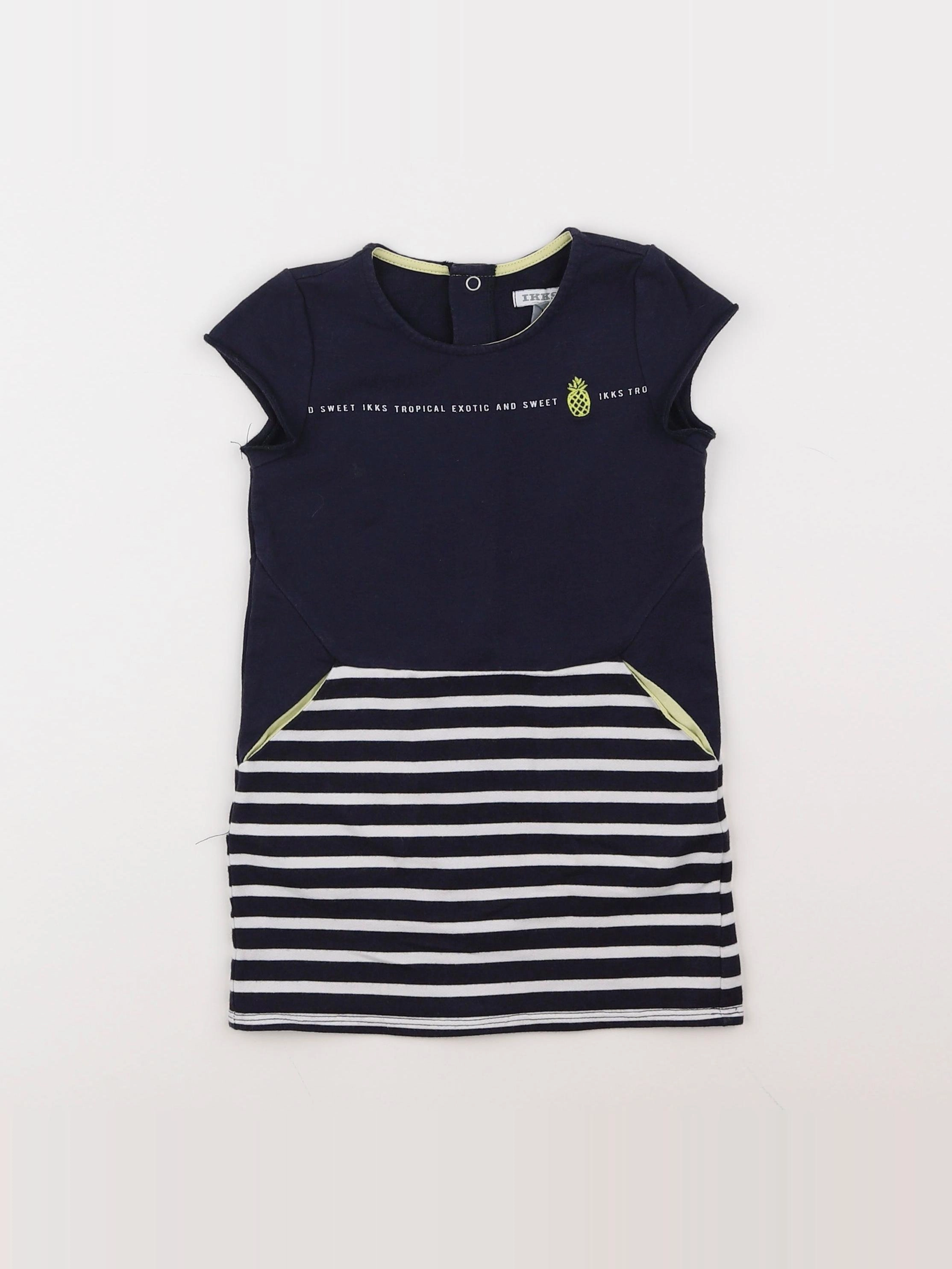 IKKS - robe bleu - 2 ans