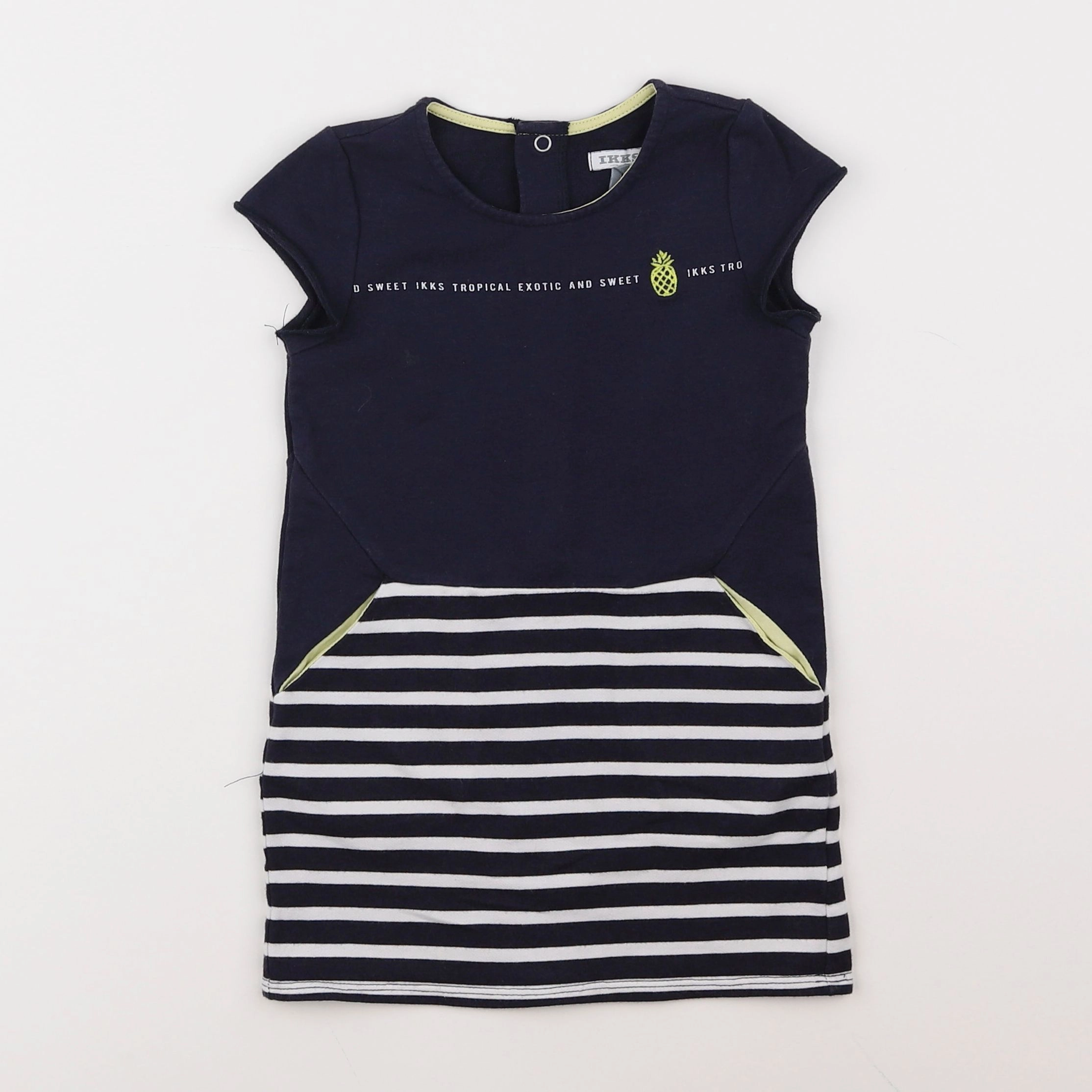 IKKS - robe bleu - 2 ans