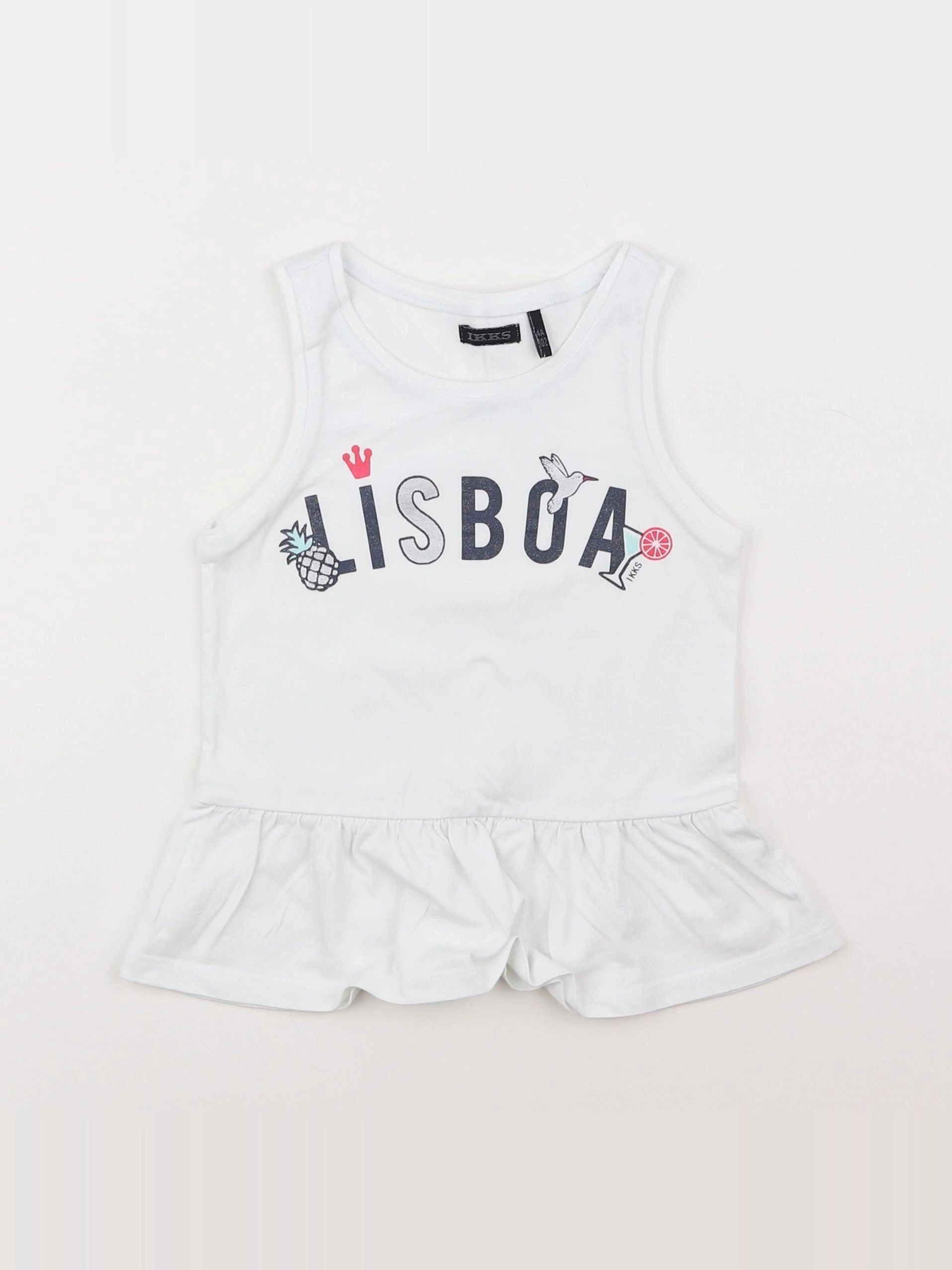 IKKS - tee-shirt blanc - 4 ans