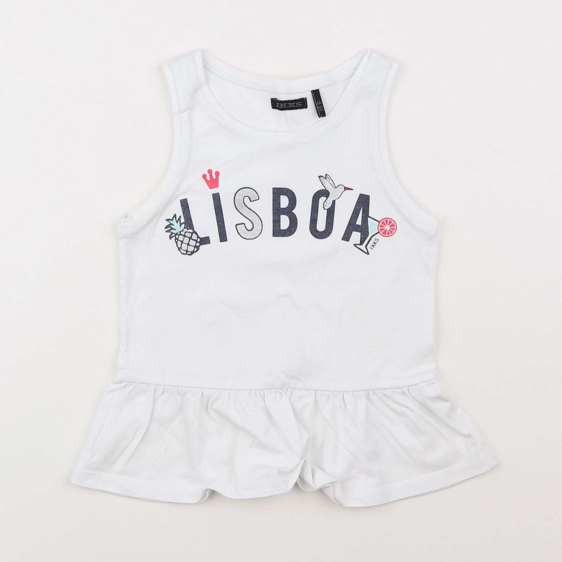 IKKS - tee-shirt blanc - 4 ans