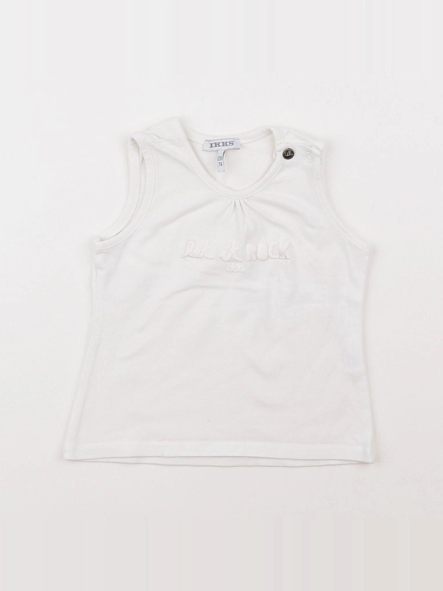 IKKS - tee-shirt blanc - 12 mois