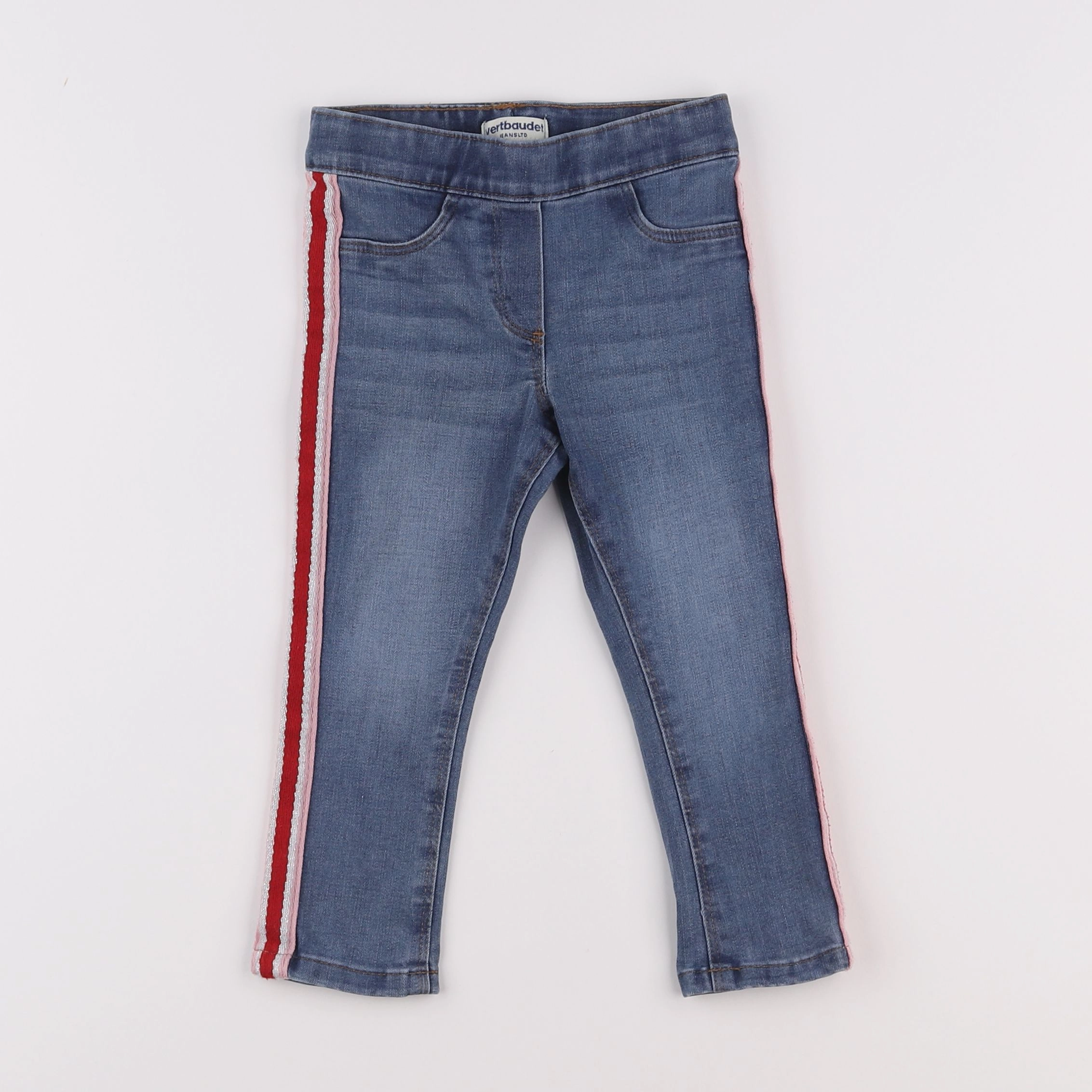 Vertbaudet - jegging bleu - 2 ans