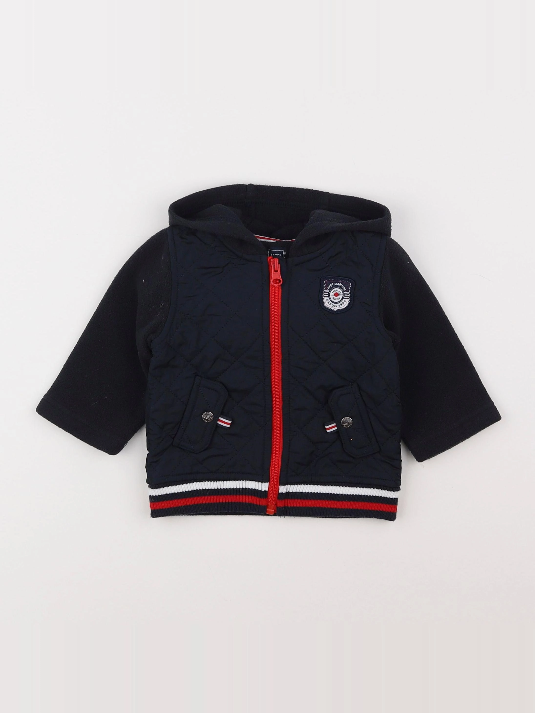 Terre de marins - veste bleu - 6 mois
