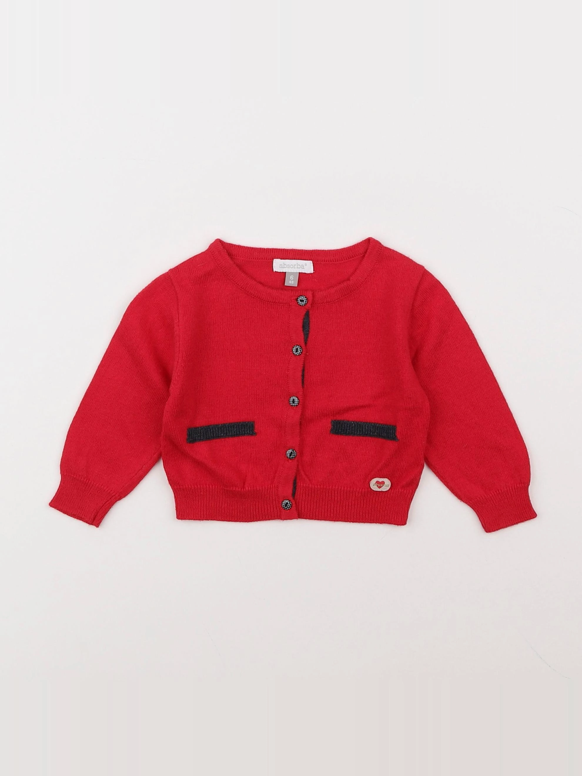 Absorba - gilet rose - 6 mois