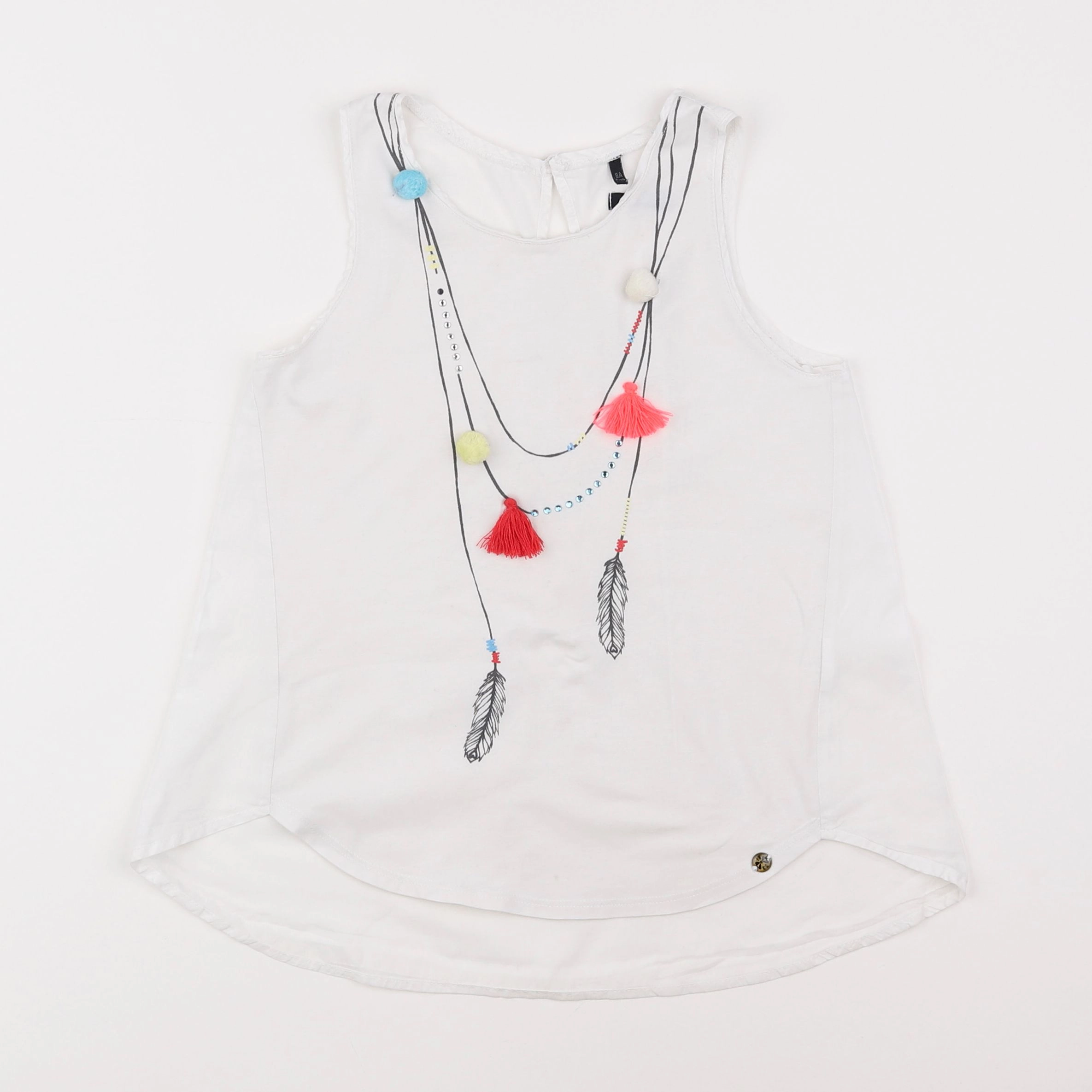 IKKS - blouse blanc - 8 ans