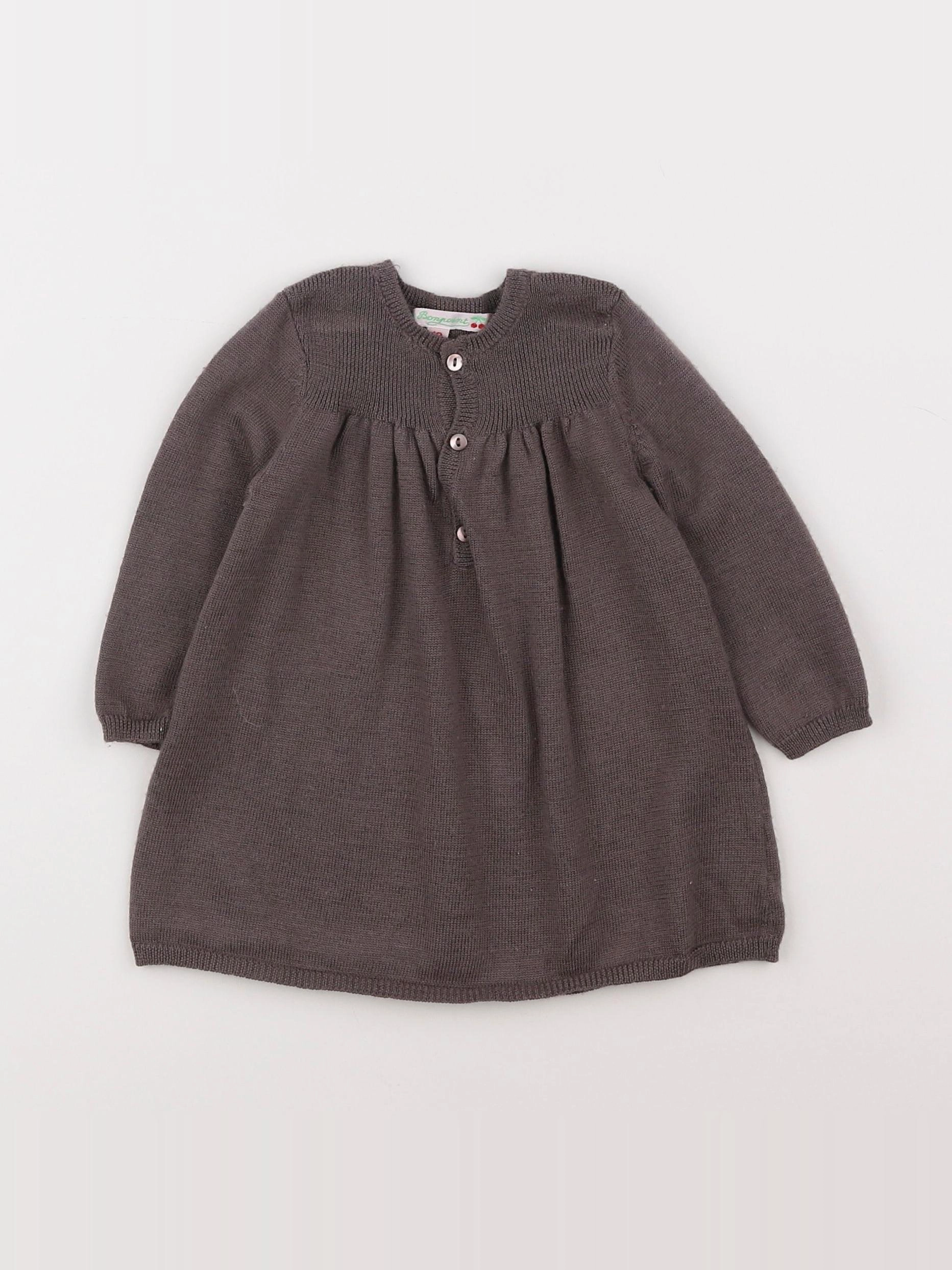 Bonpoint - robe marron - 18 mois