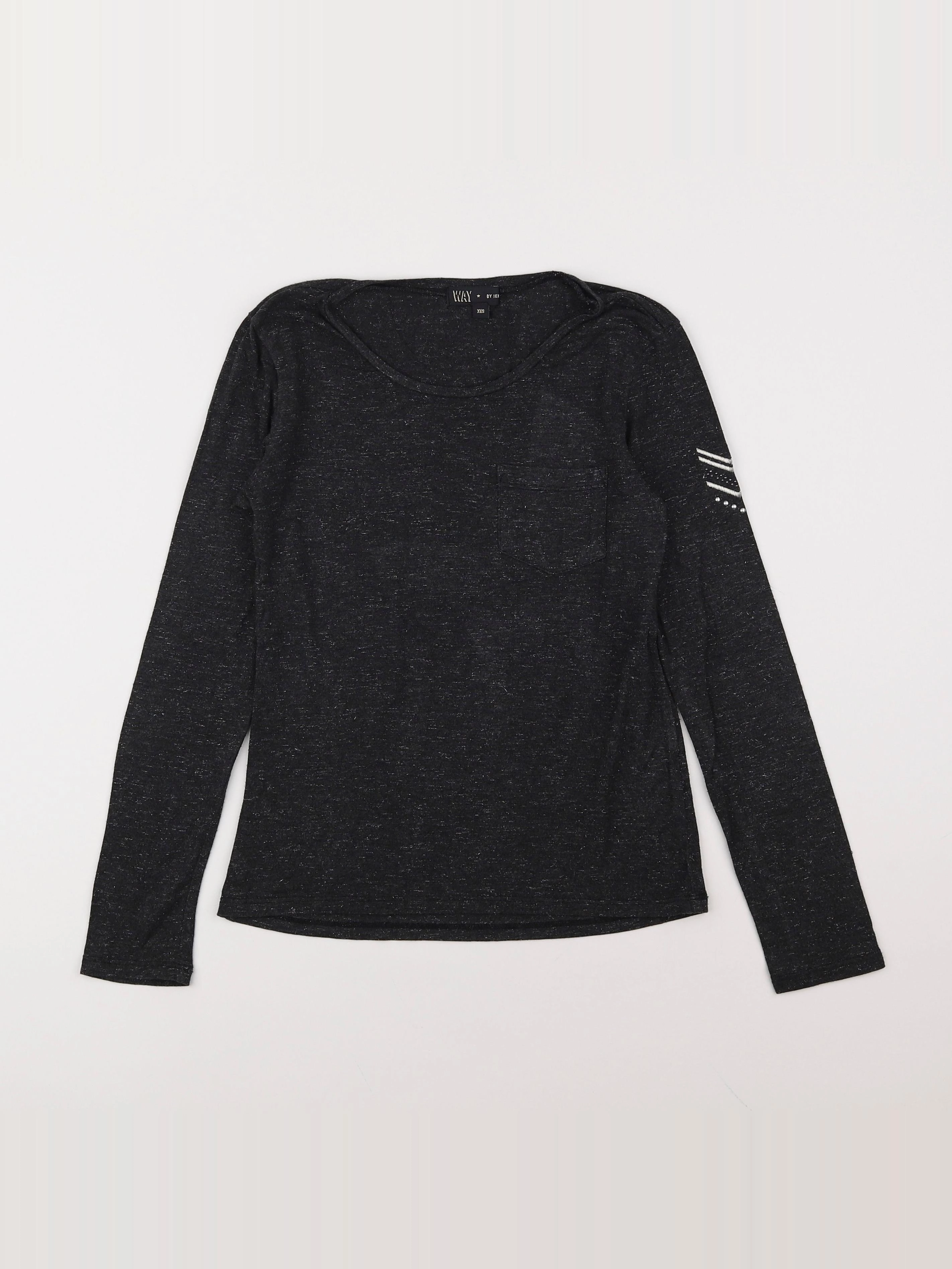 IKKS - tee-shirt gris - 10 ans