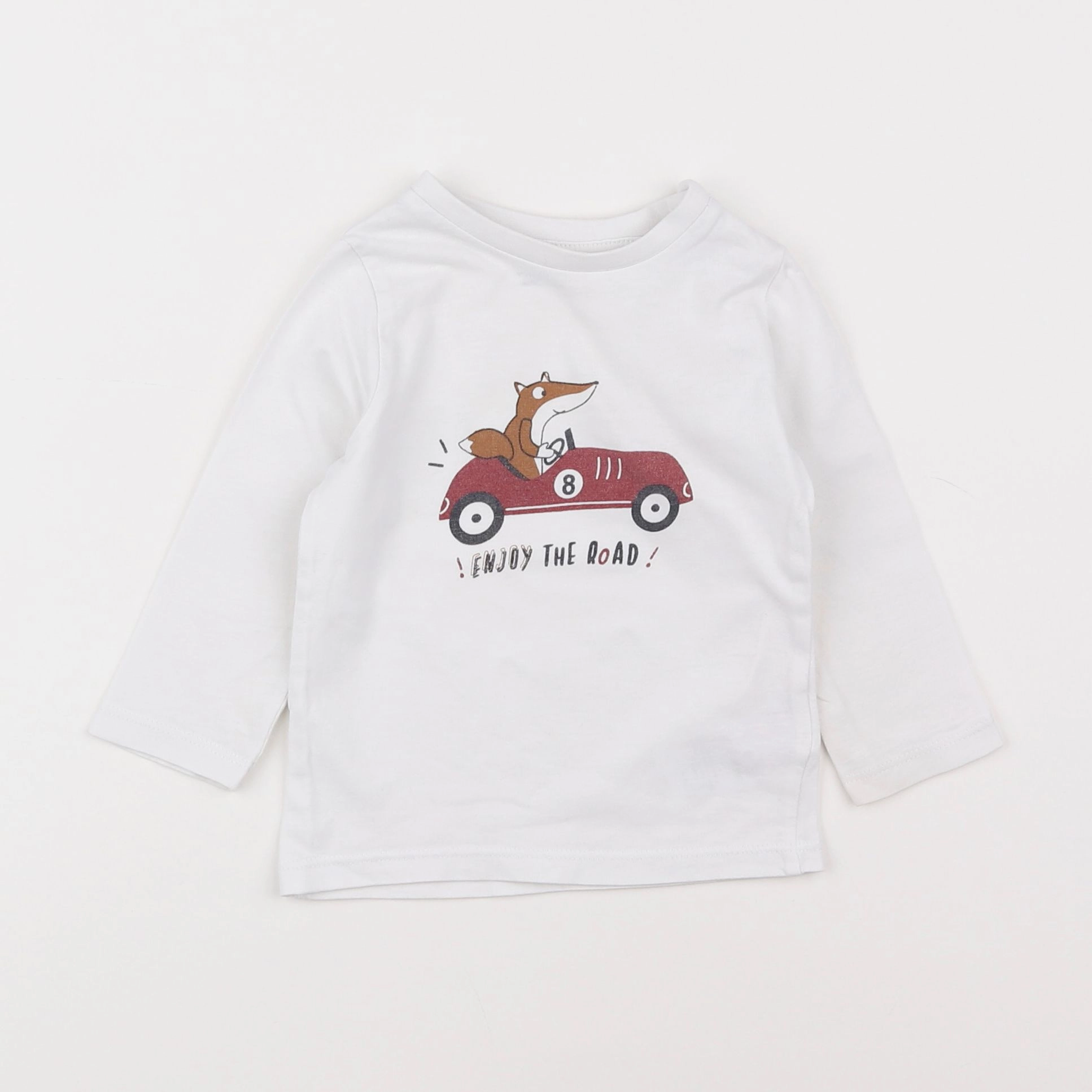Vertbaudet - tee-shirt blanc - 12 mois