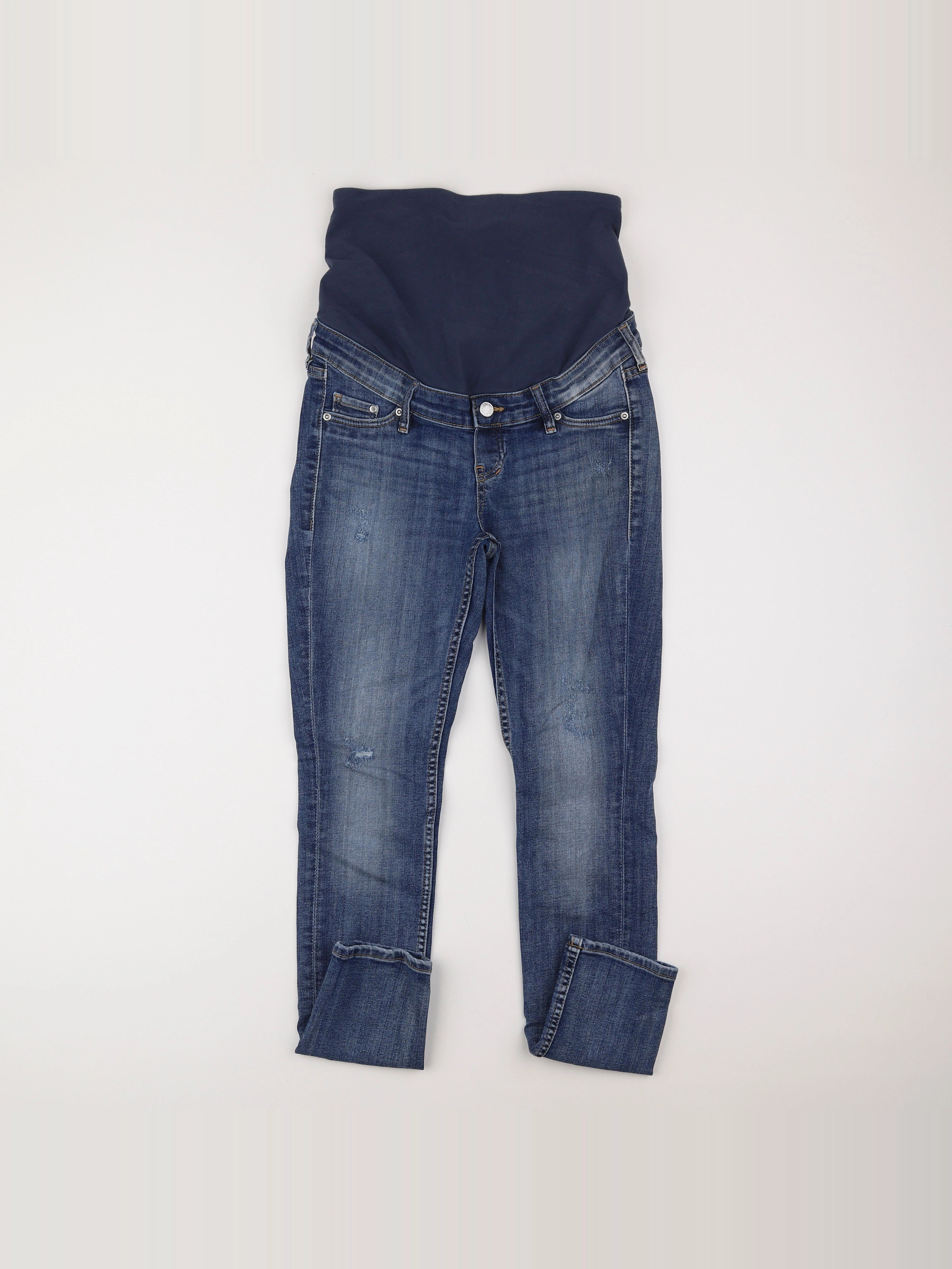 H&M - jean grossesse bleu - 36