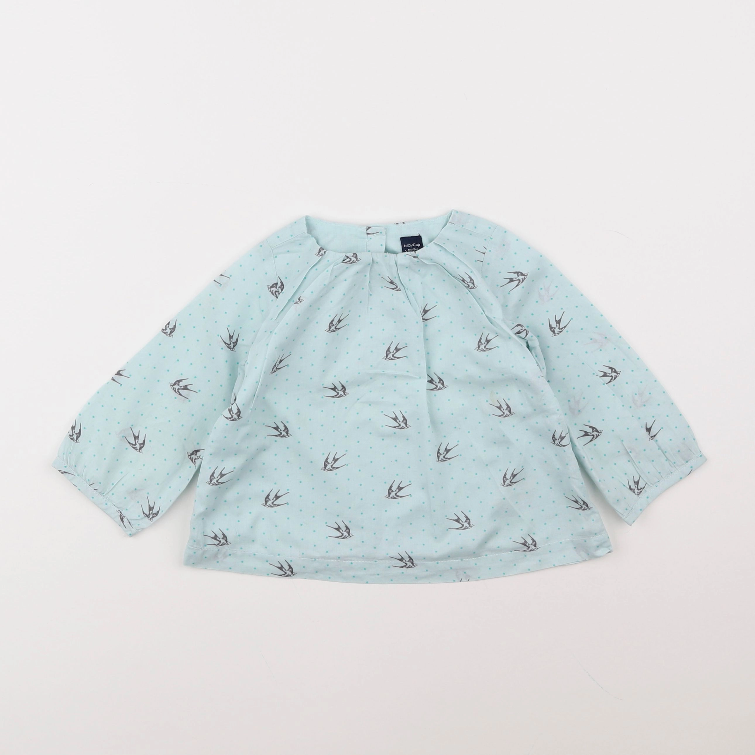 GAP - blouse bleu - 18 mois à 2 ans