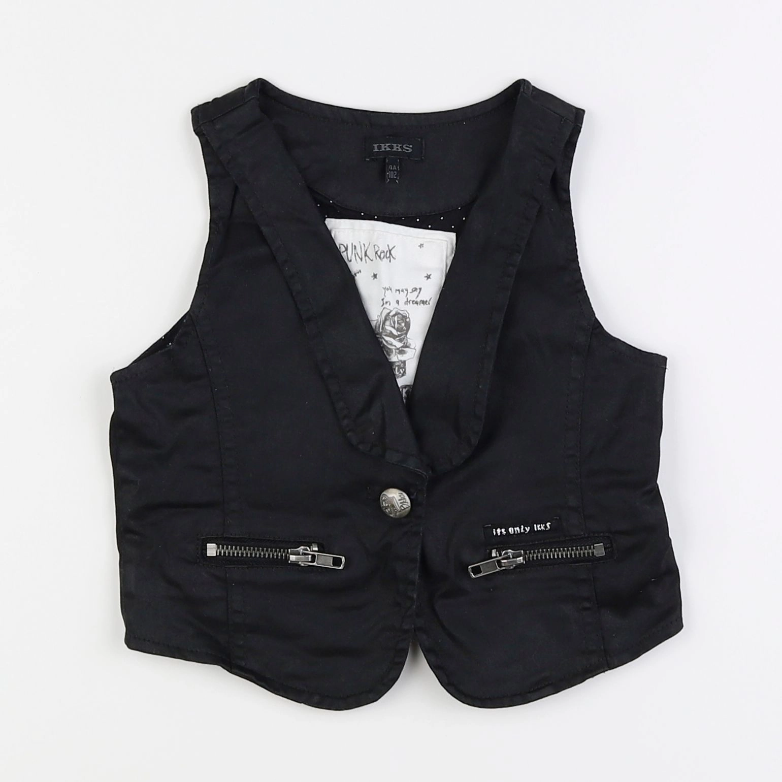 IKKS - gilet noir - 4 ans