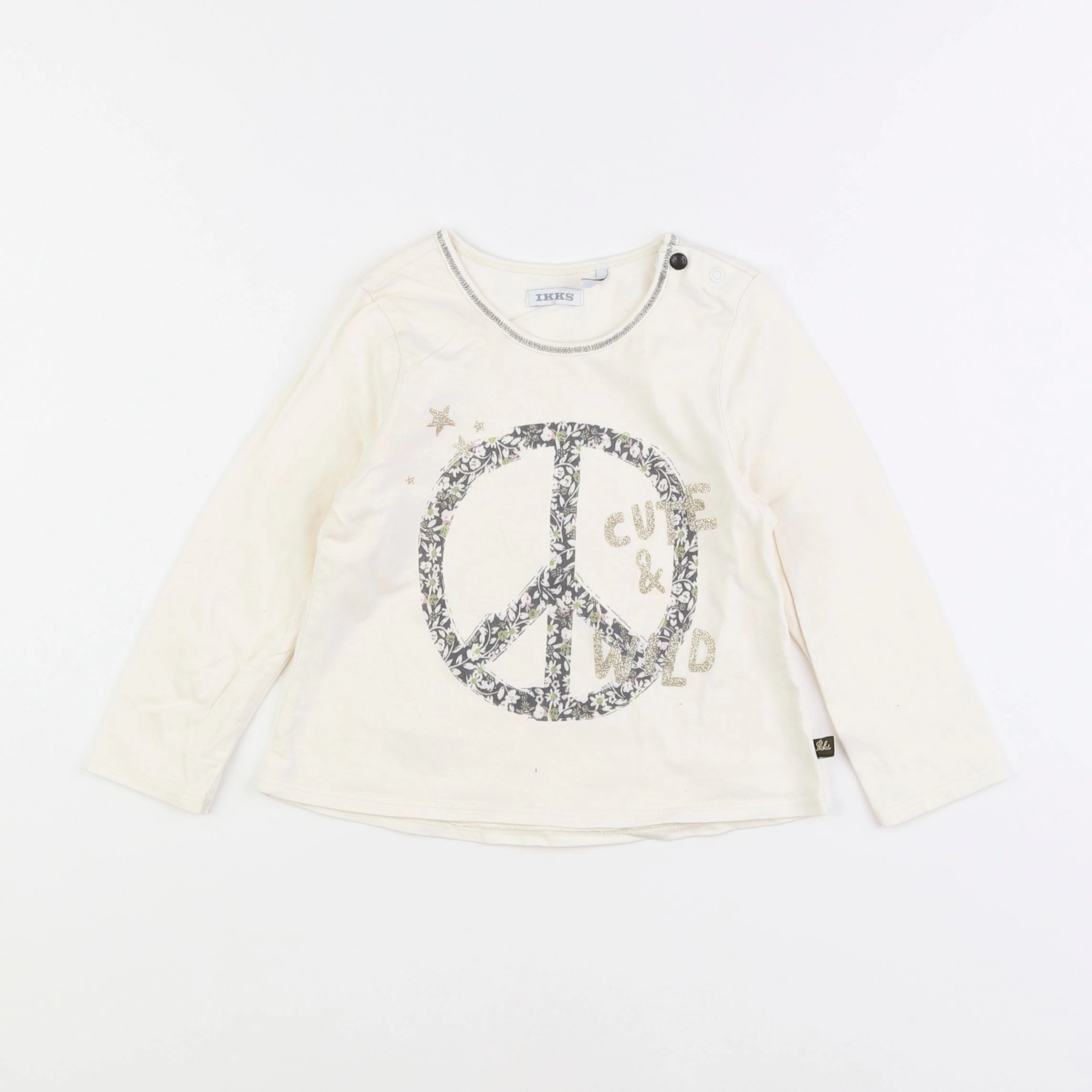 IKKS - tee-shirt blanc - 2 ans