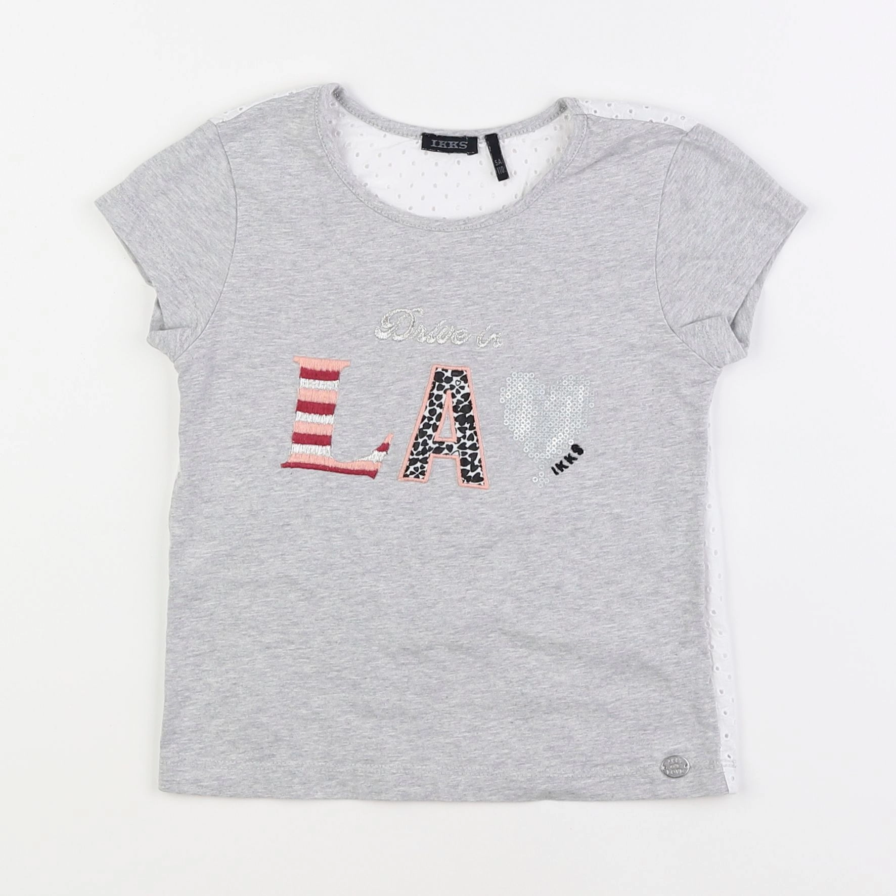 IKKS - tee-shirt gris - 5 ans