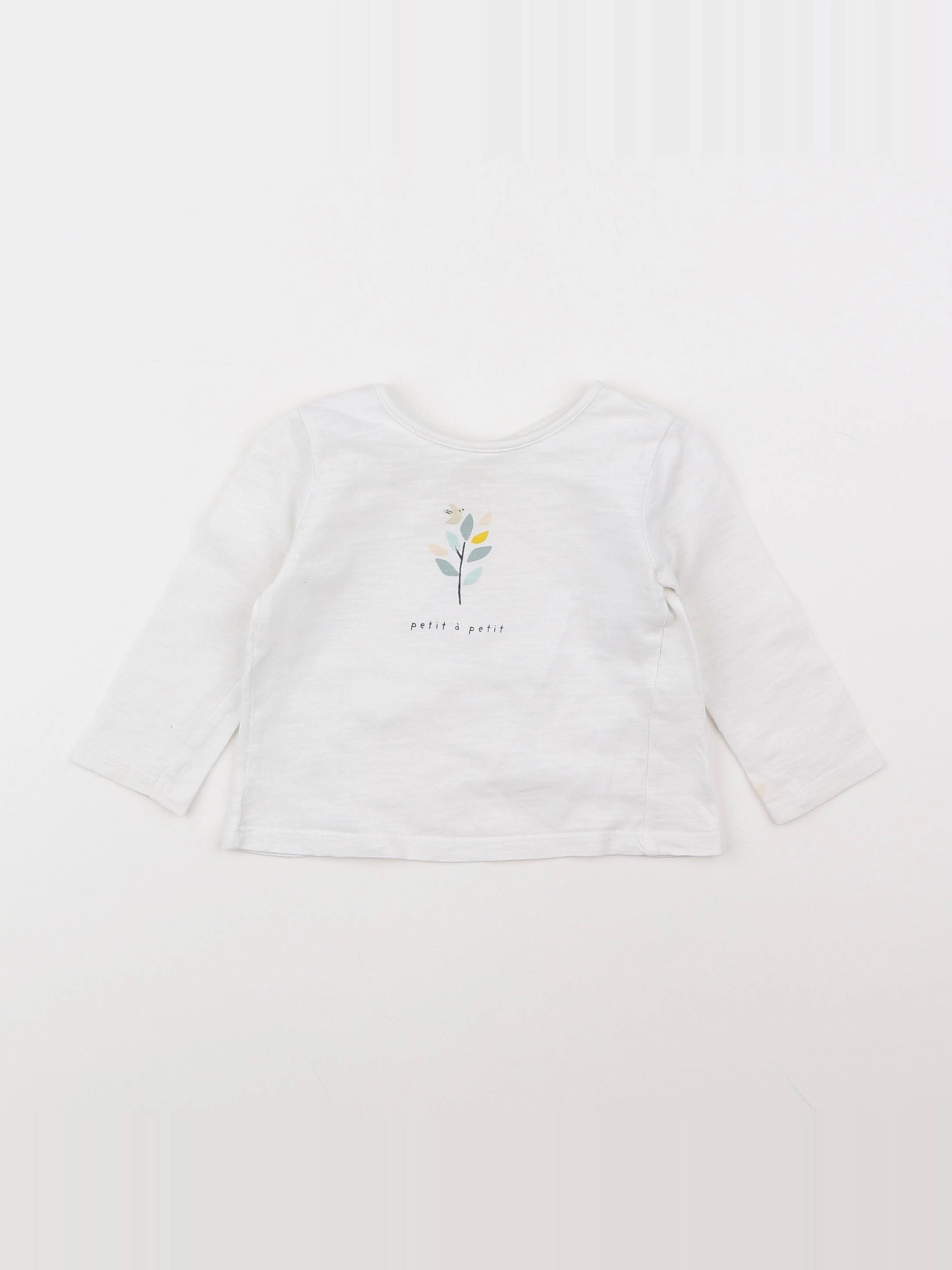 Absorba - tee-shirt blanc - 6 mois