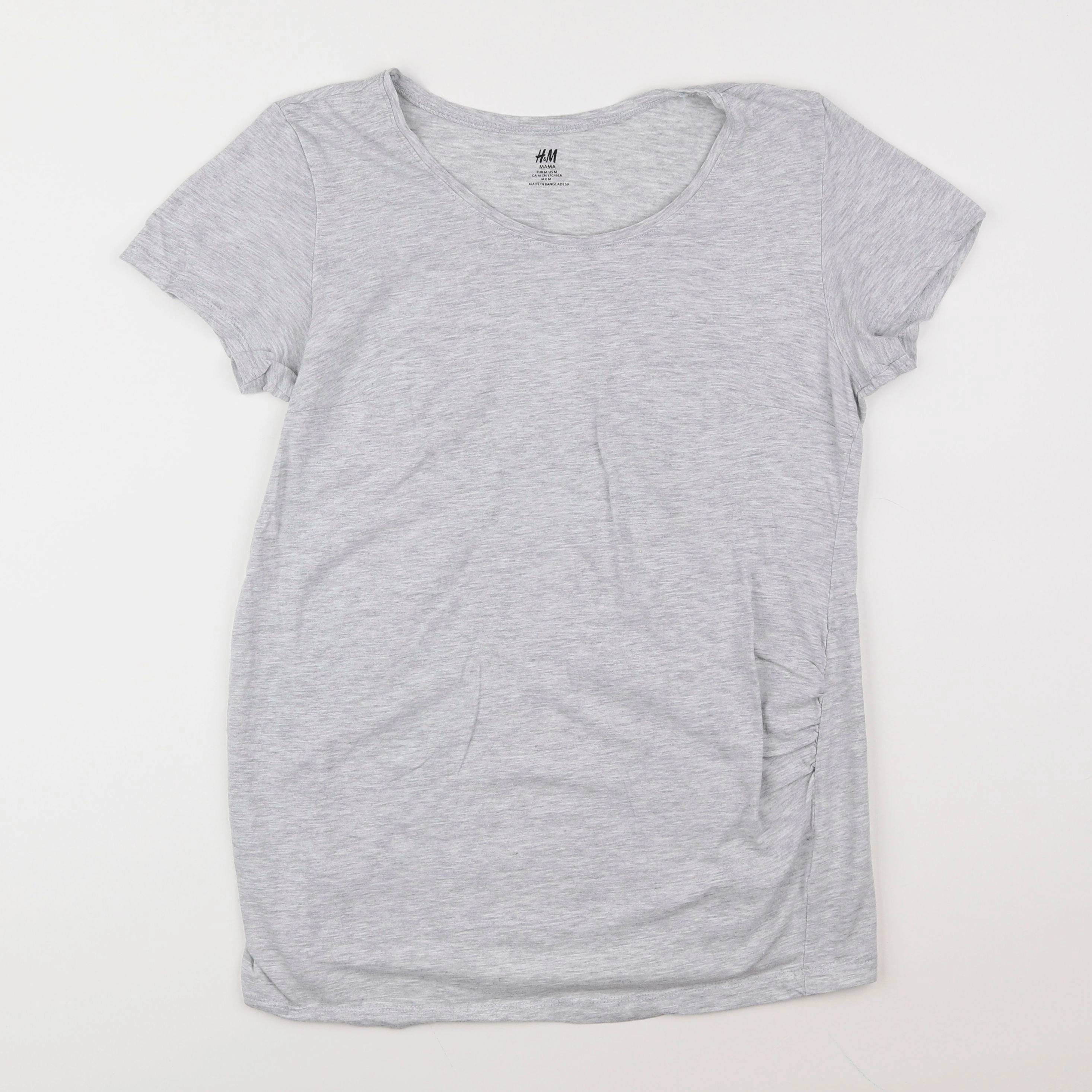 H&M - tee-shirt grossesse gris - 38 à 40