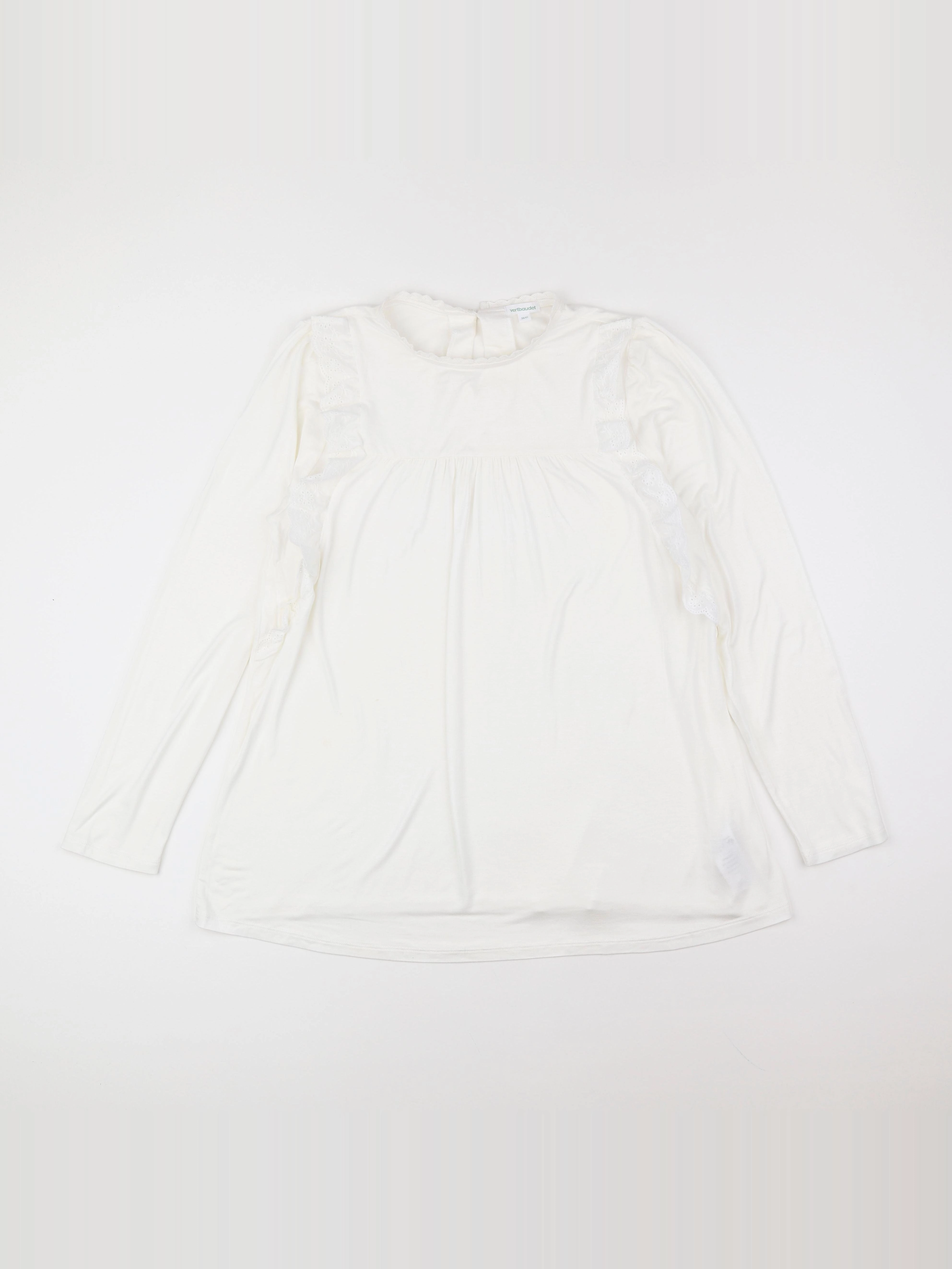 Vertbaudet - tee-shirt grossesse blanc - 38 à 40