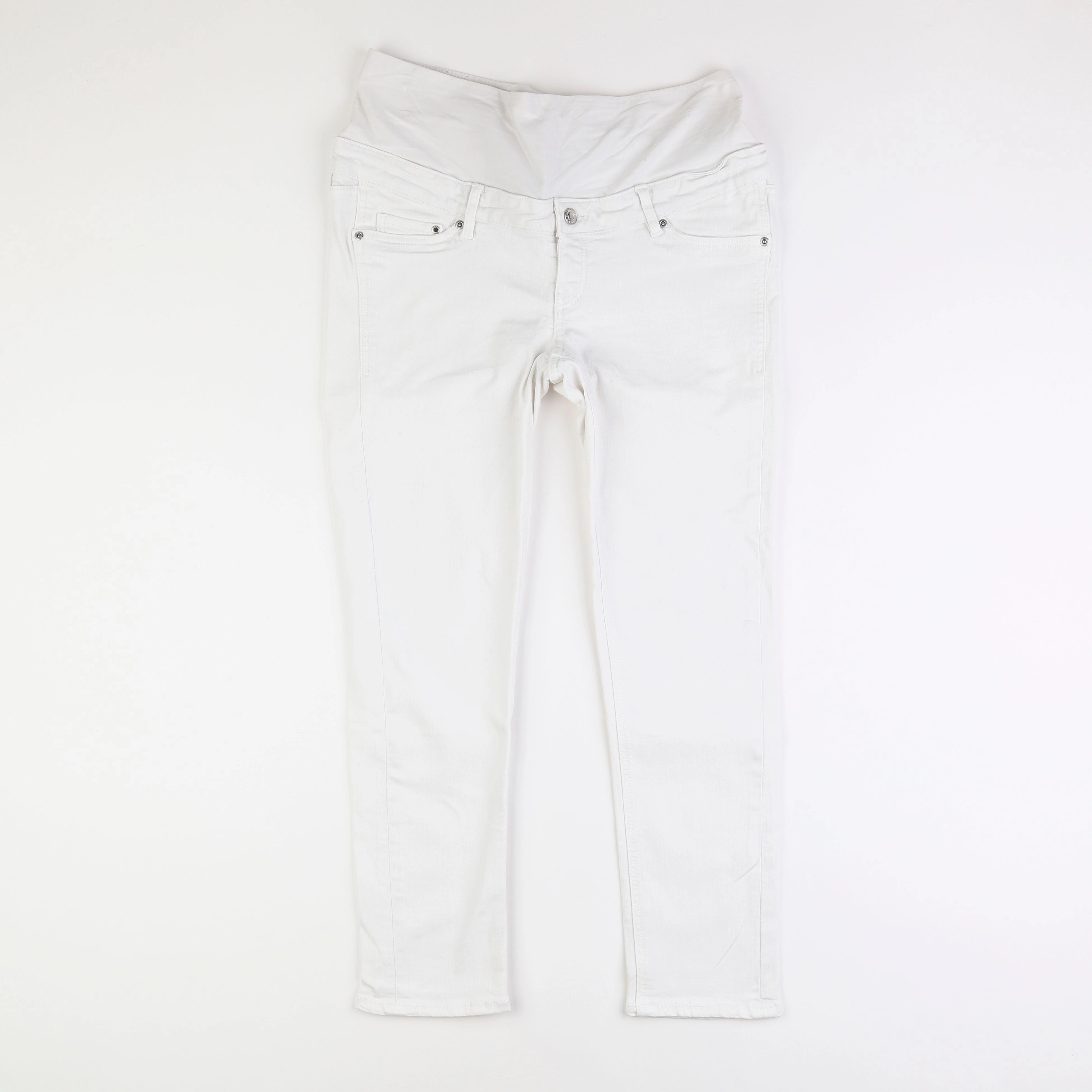 H&M - jean grossesse blanc - 40