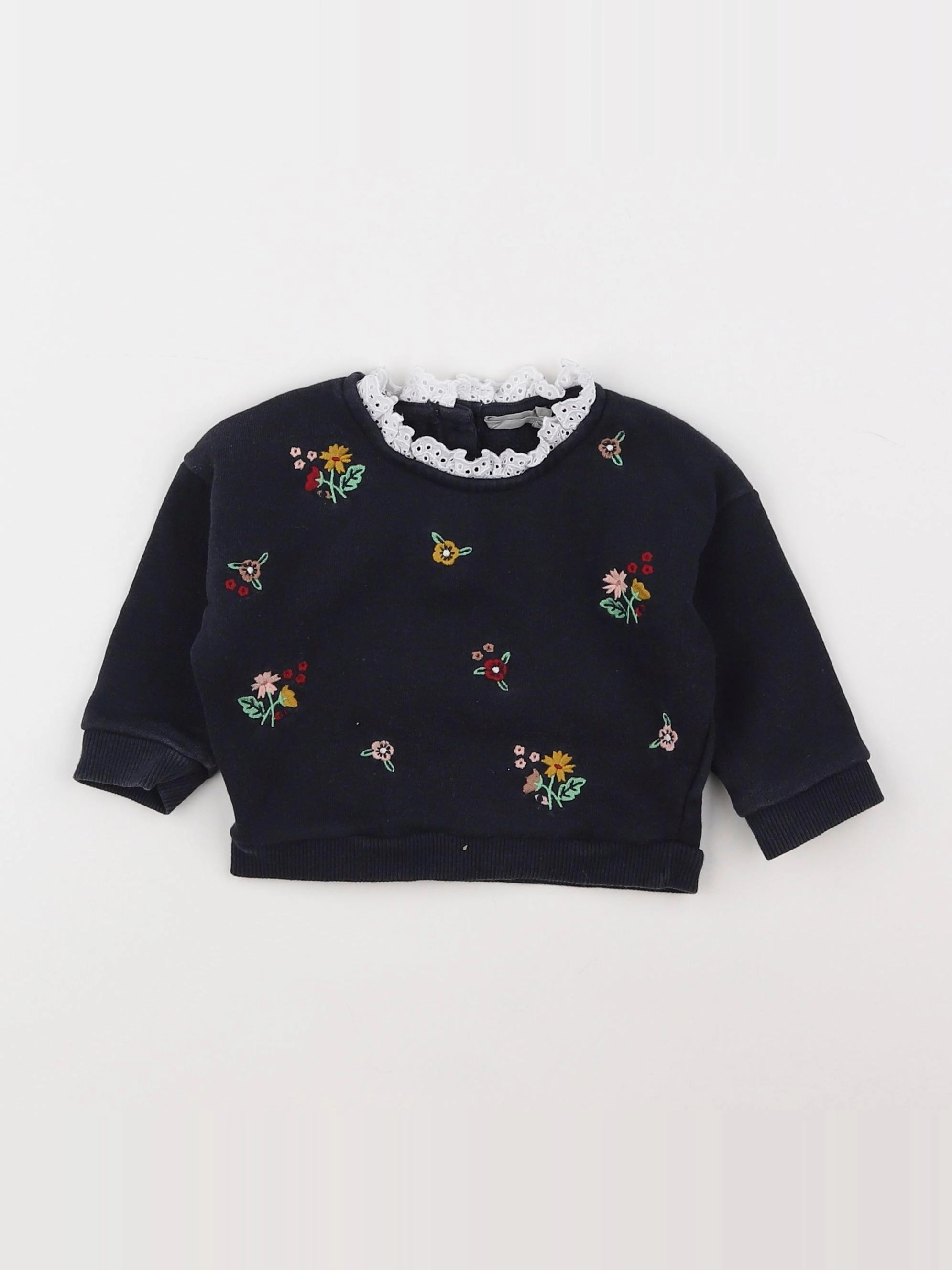 Boutchou - sweat bleu - 6 mois