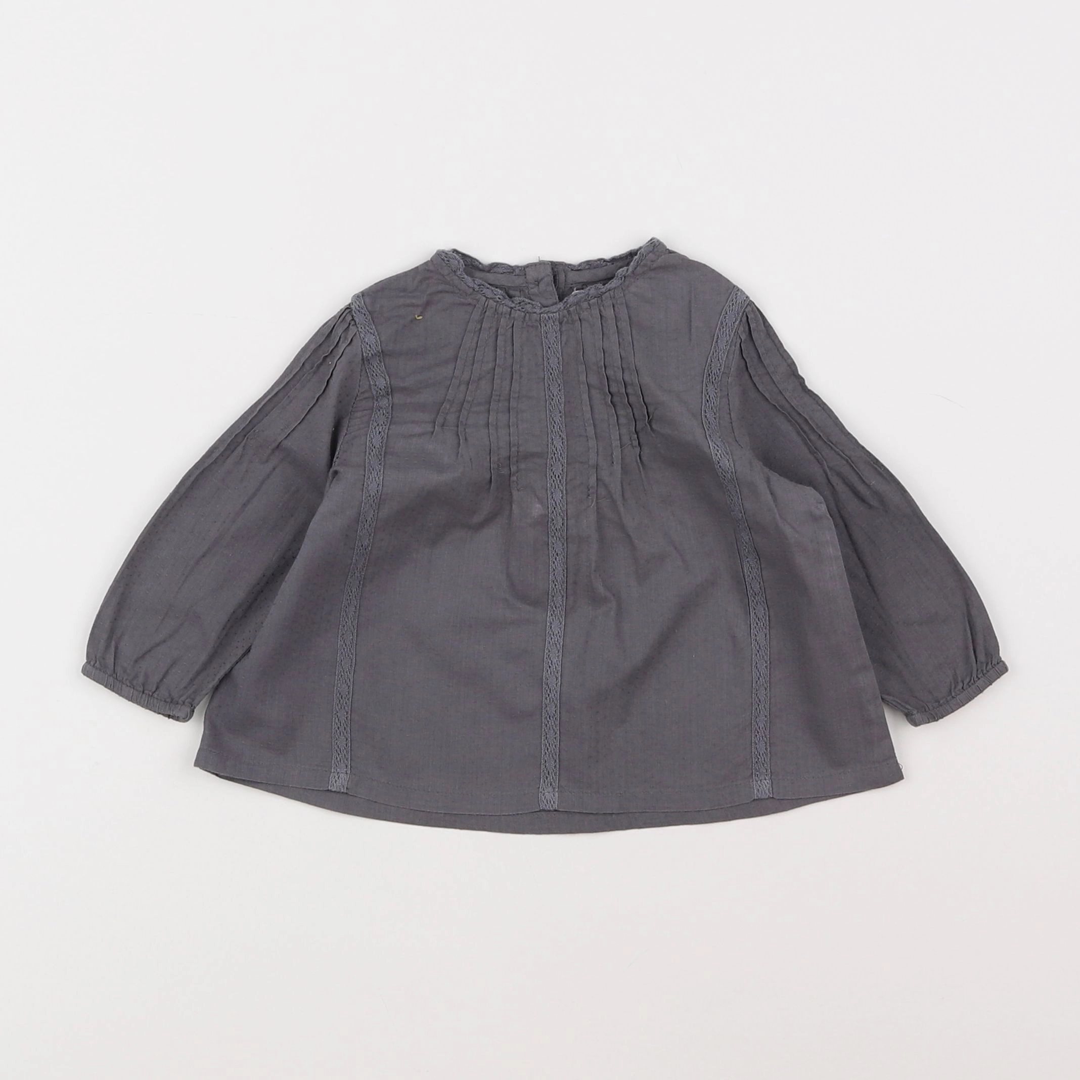Boutchou - blouse gris - 6 mois