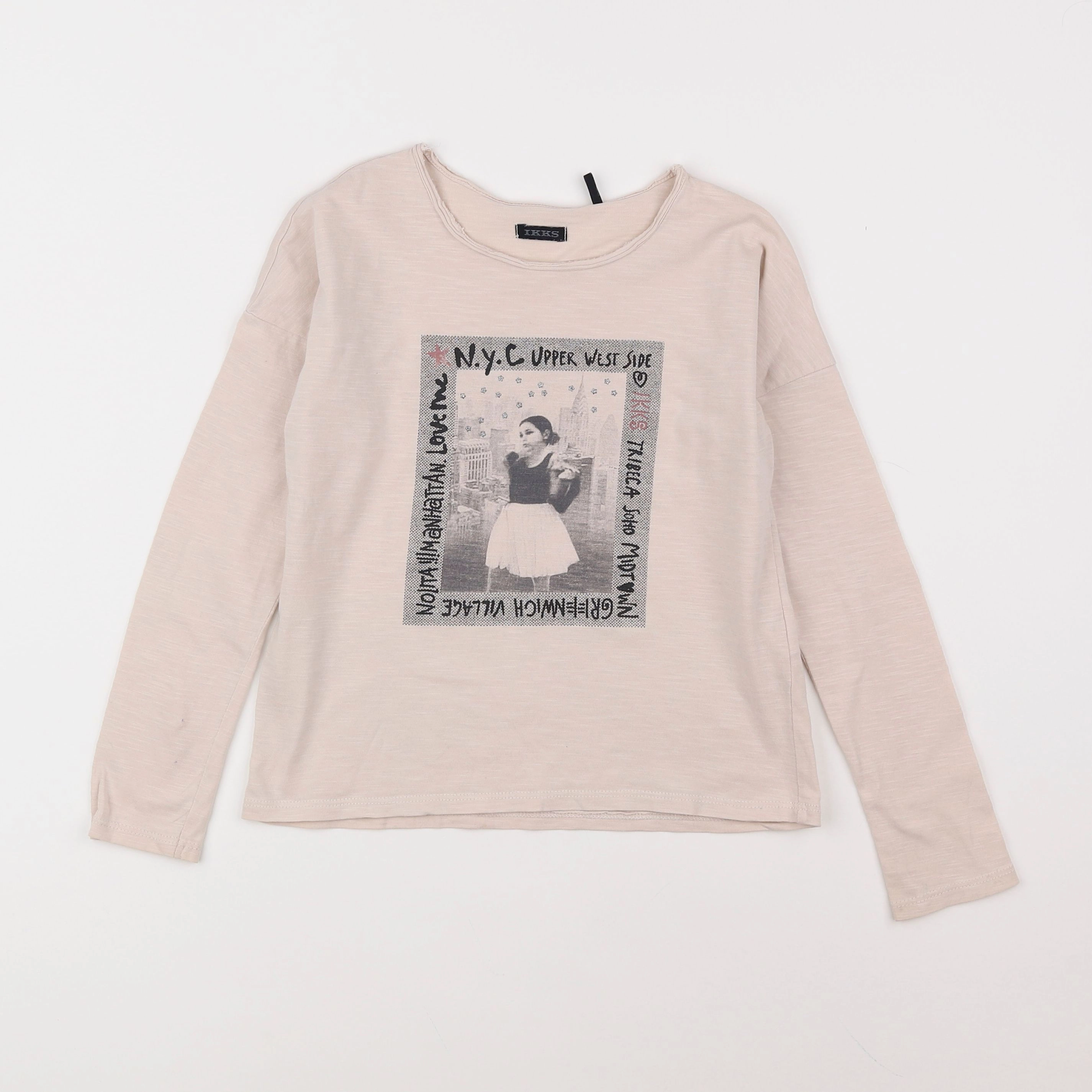 IKKS - tee-shirt rose - 8 ans