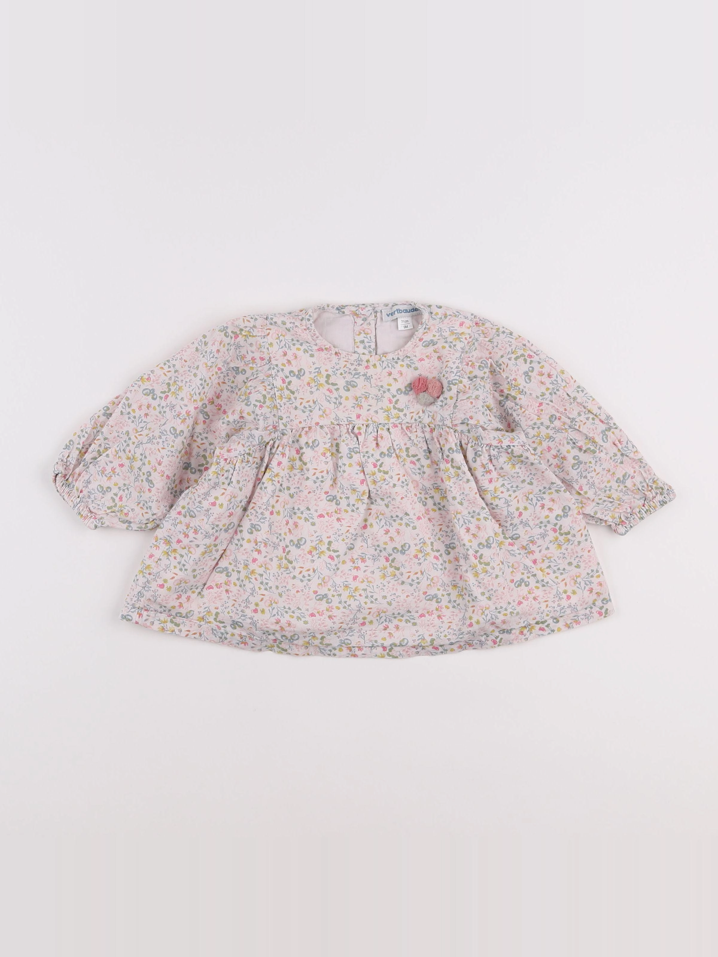 Vertbaudet - blouse multicolore - 9 mois