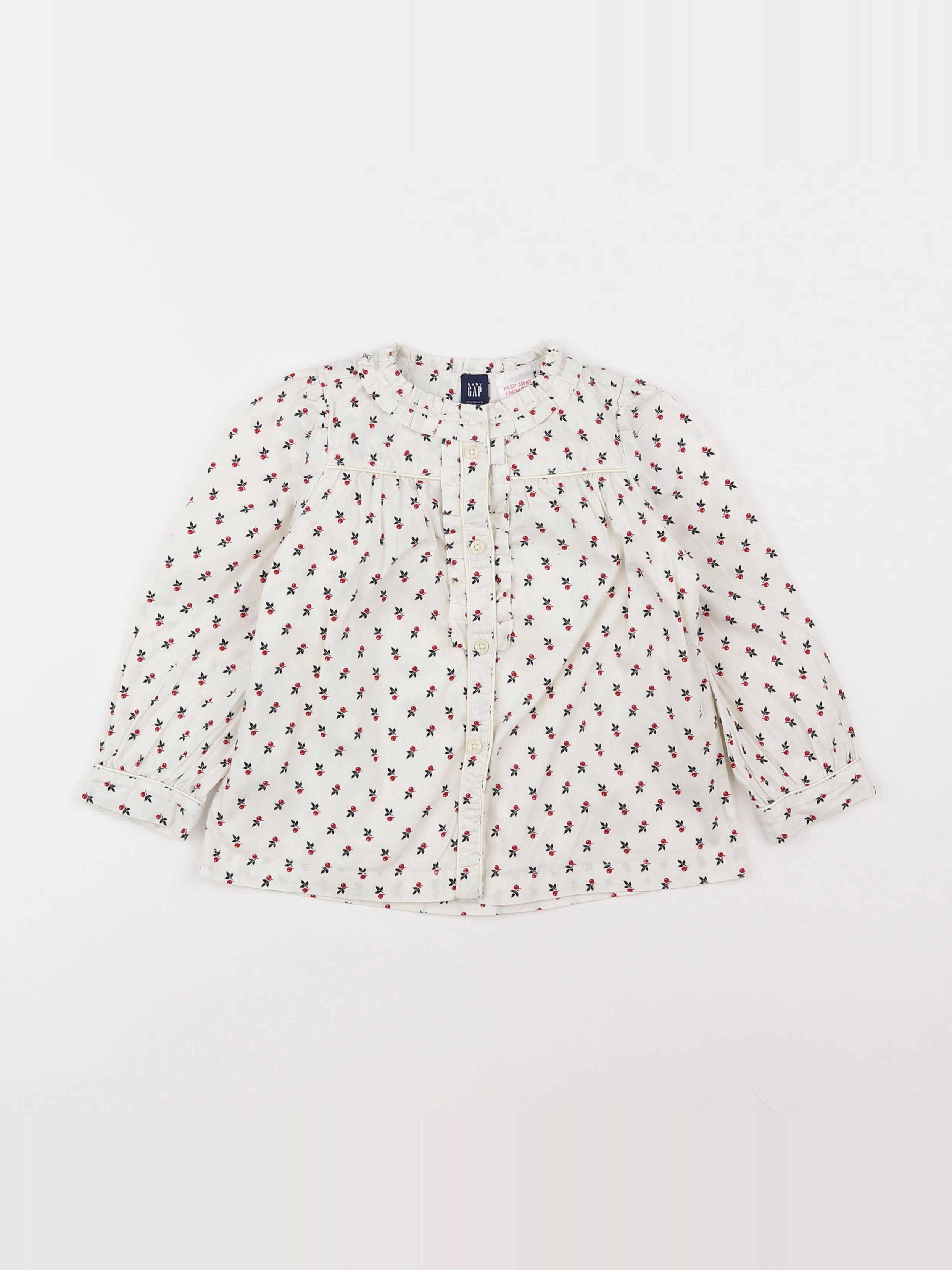 GAP - blouse blanc - 2 ans